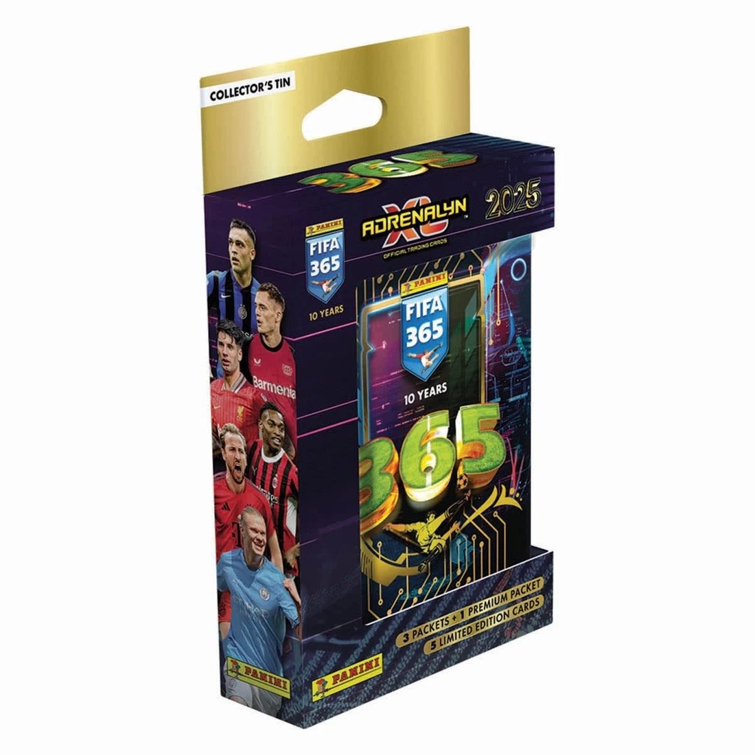 9 Panini FIFA 365 Adrenalyn XL 2025 Soccer Official Trading Cards Pocket Tin Box - Assorted, 9 of 9