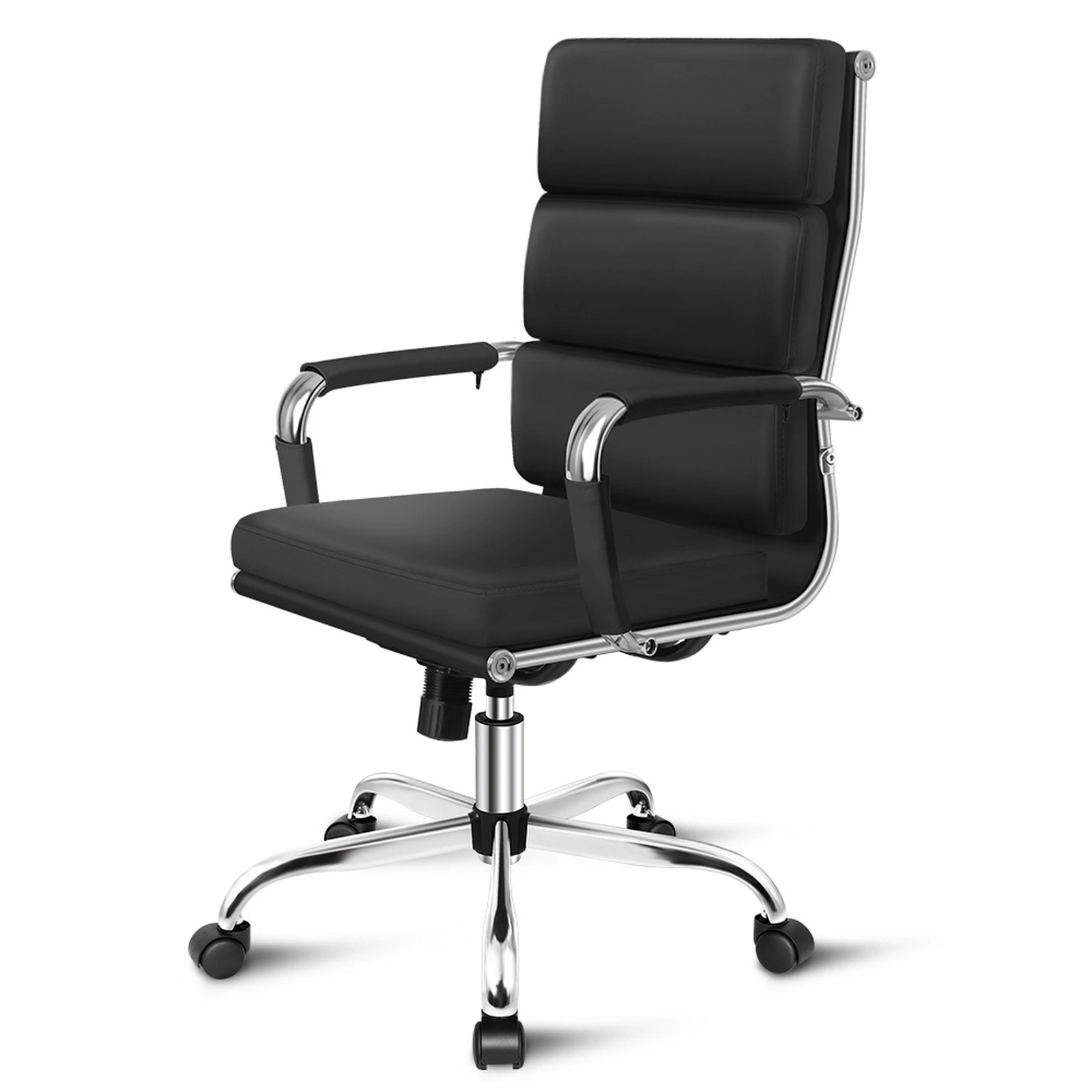 1 Alfordson Office Chair Ergonomic Paddings Executive Computer Work Seat High Back - Black, 1 of 8