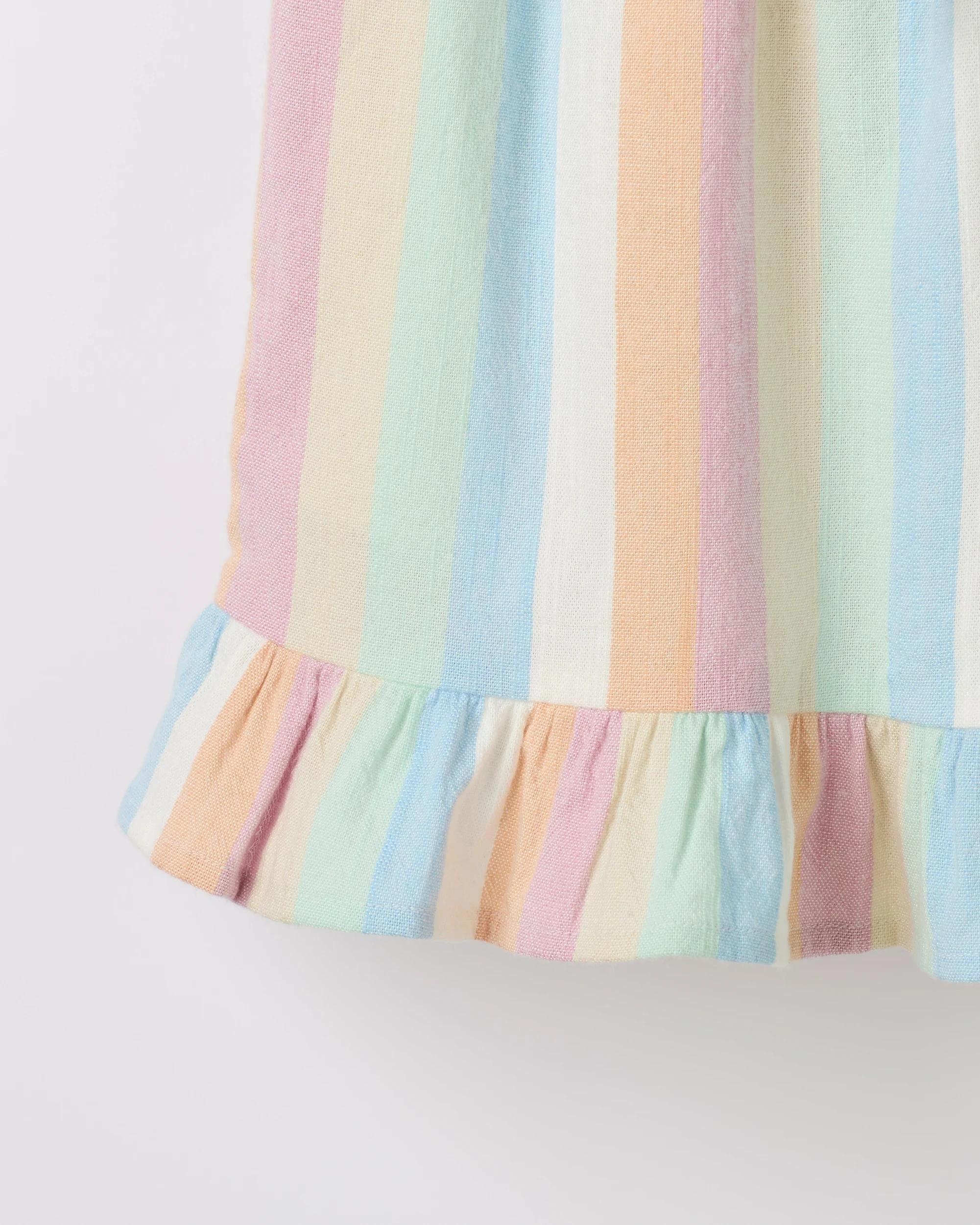 7 Target Woven Frill Hem Shorts MULTI STRIPE, 7 of 7