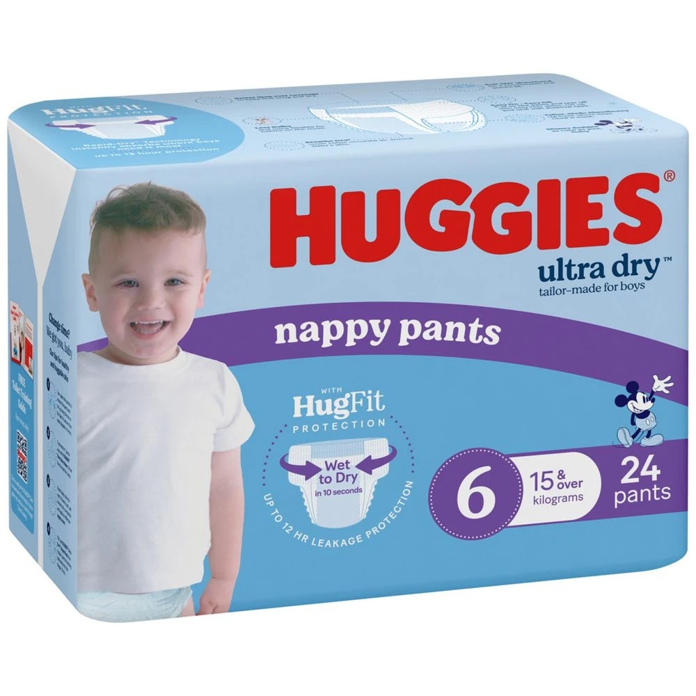 1 Huggies Nappy Pants Junior Boy 24 Pack, 1 of 10
