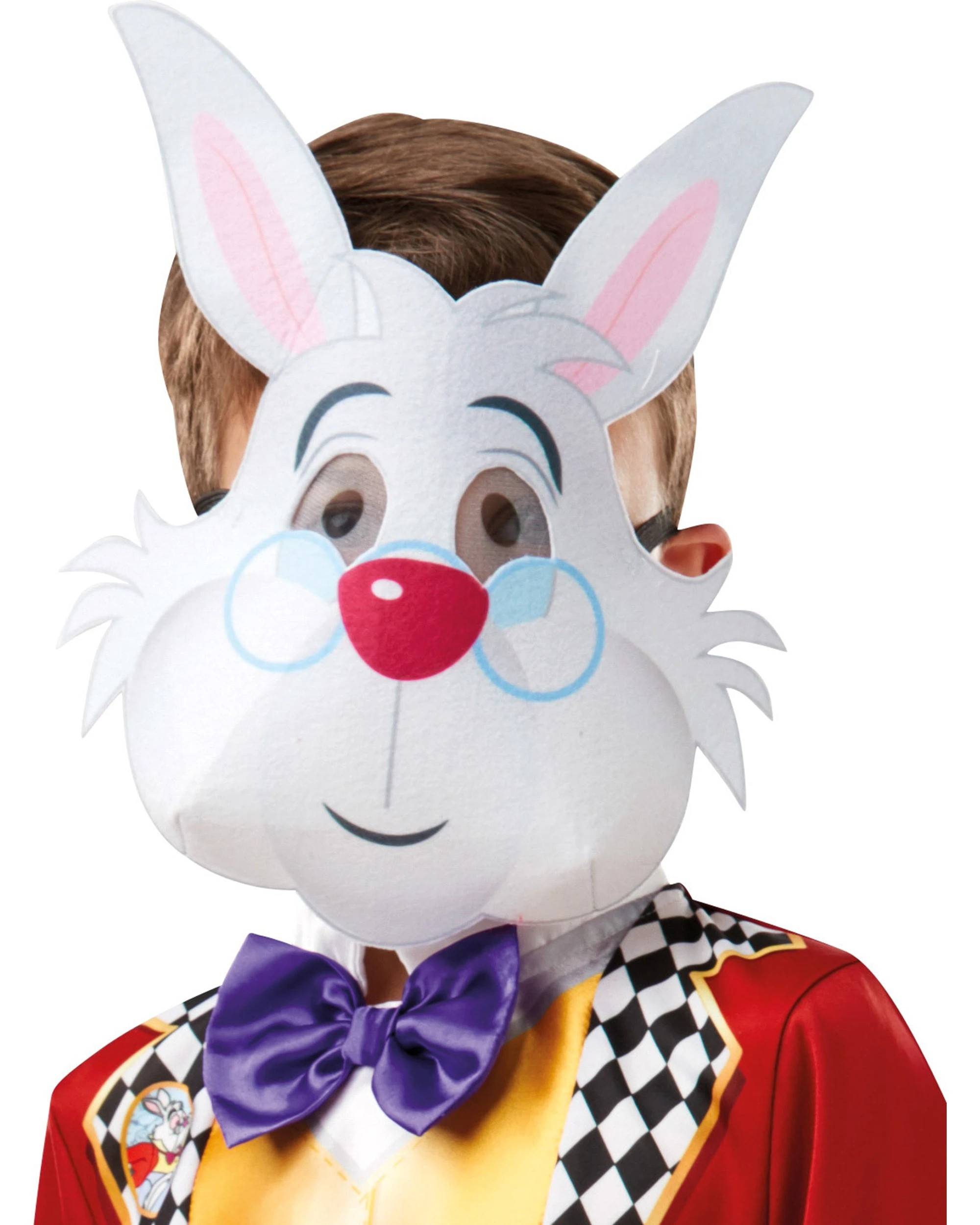 4 Disney Alice in Wonderland White Rabbit Child Costume Size M 5-6 Years, 4 of 4