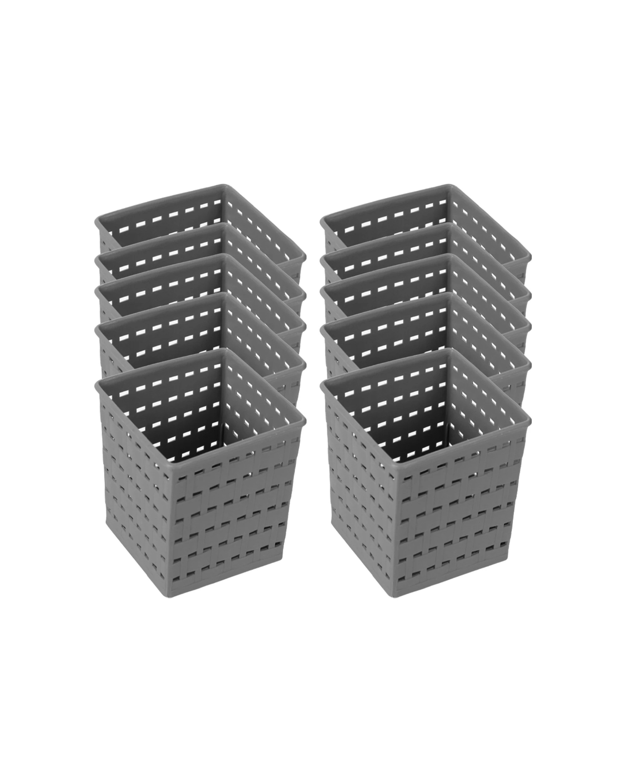 1 Boxsweden 10PK Woven Storage Basket 10cm - Multi, 1 of 7