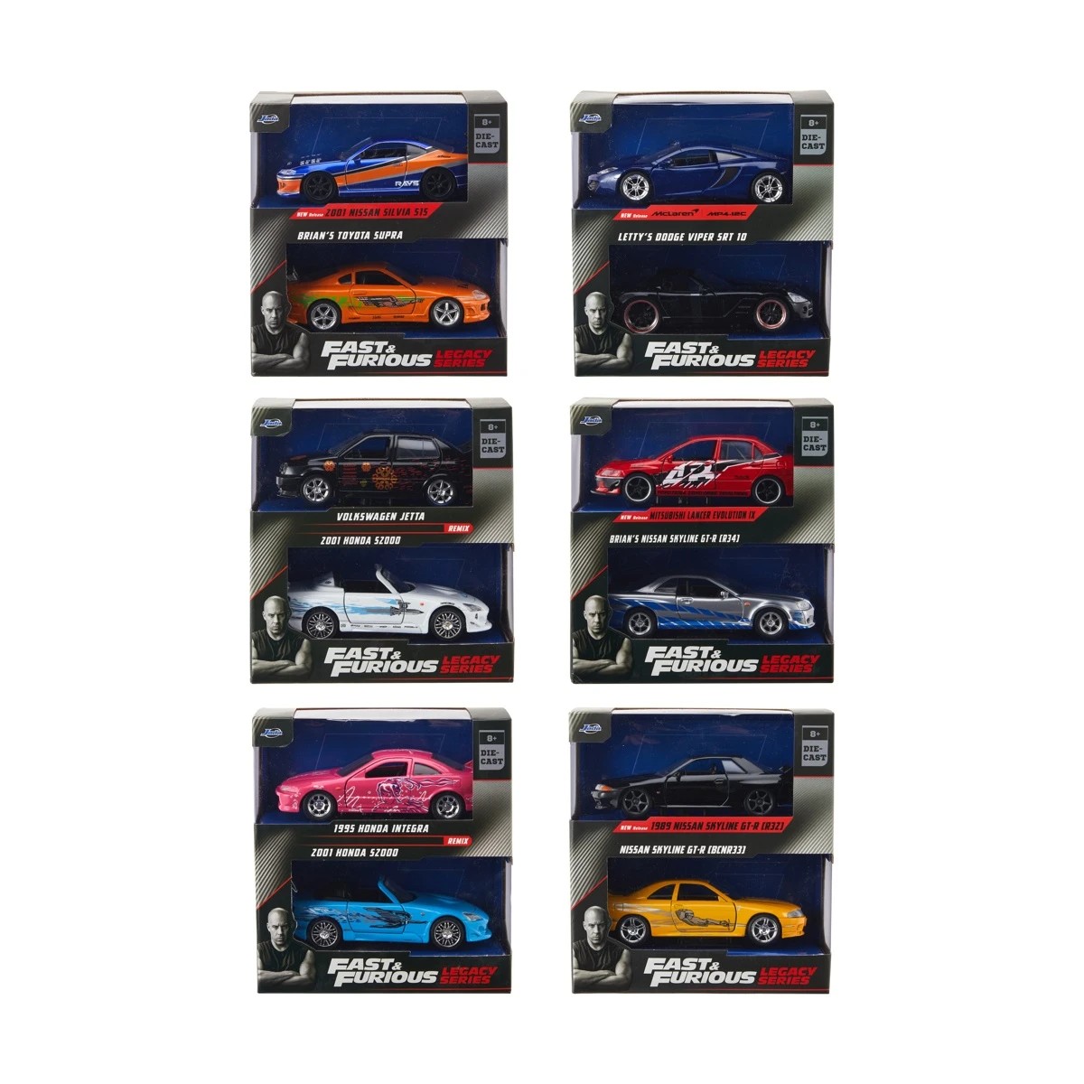 1 2 Pack Fast & Furious Die-Cast Legacy Series - Assorted, 1 of 6