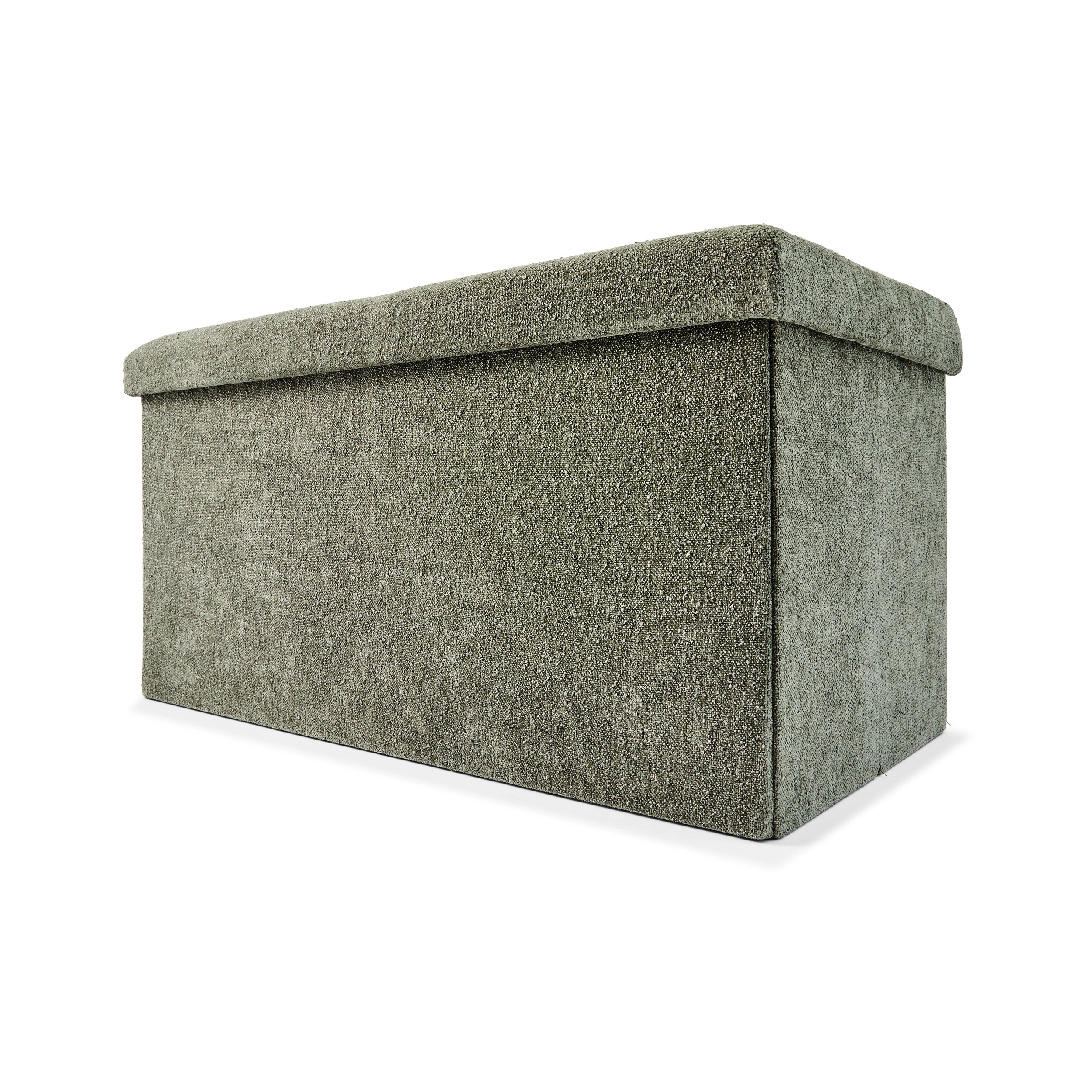 2 Rectangle Storage Ottoman - Green, 2 of 9