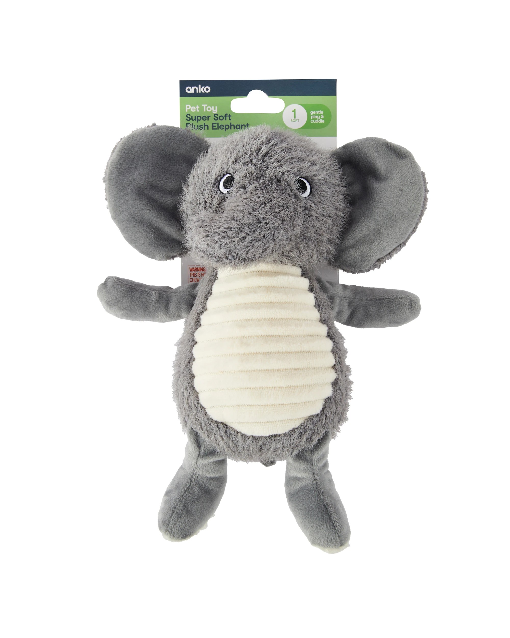 4 Pet Toy Super Soft Plush - Elephant, 4 of 4