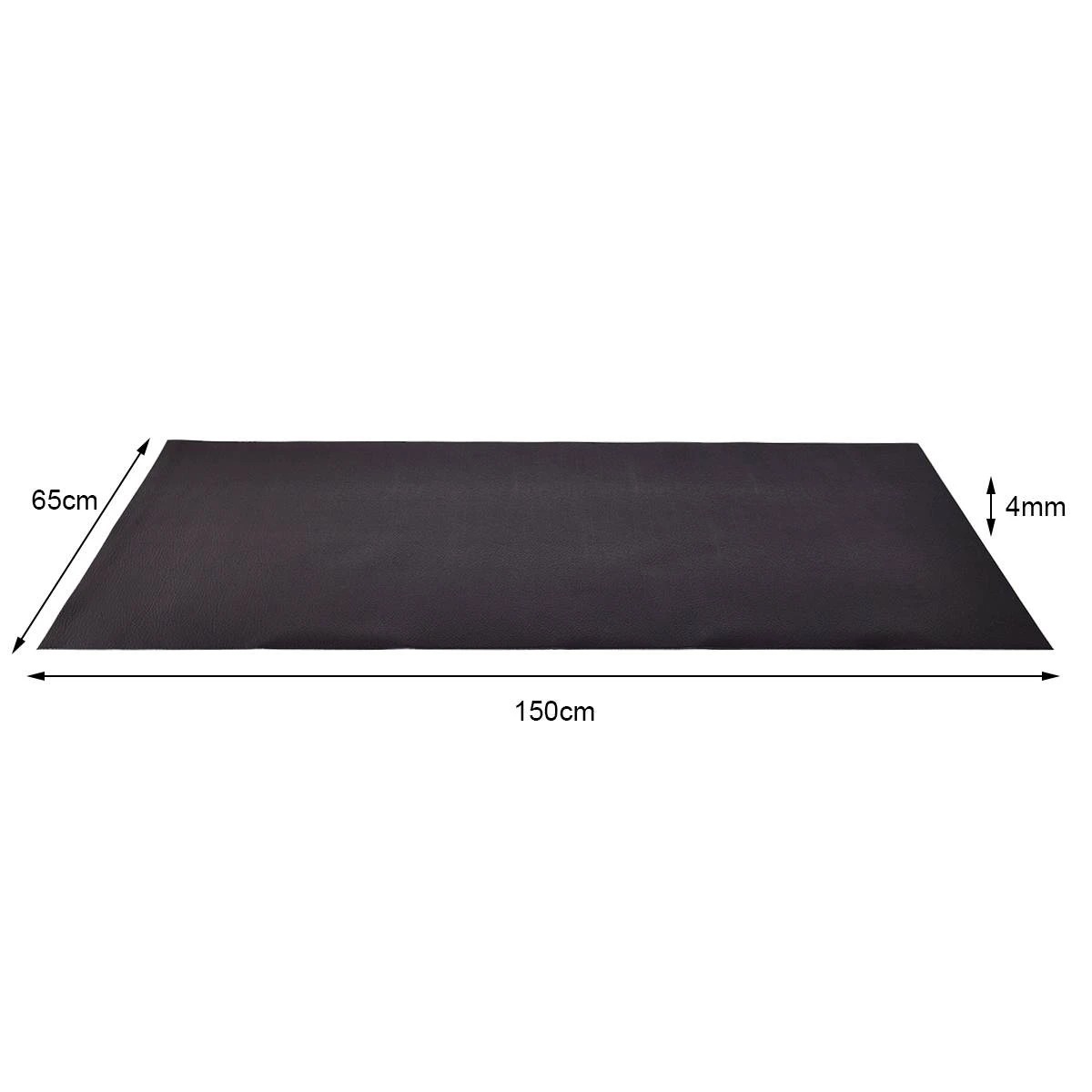 2 Costway 150x65cm Exercise Equipment Mat High-density PVC Fitness Treadmill Mat, 2 of 2