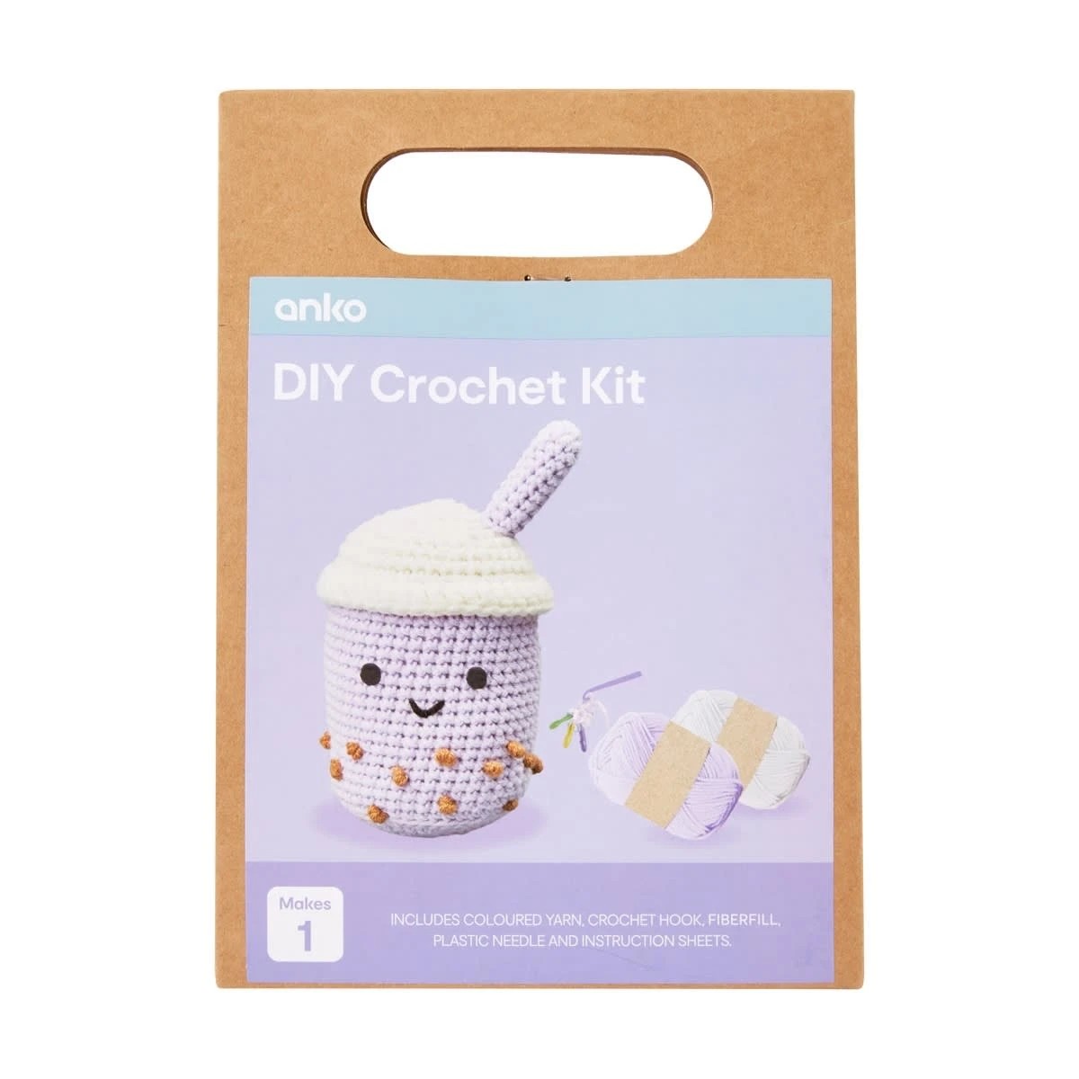1 DIY Crochet Kit - Bubble Tea, 1 of 3