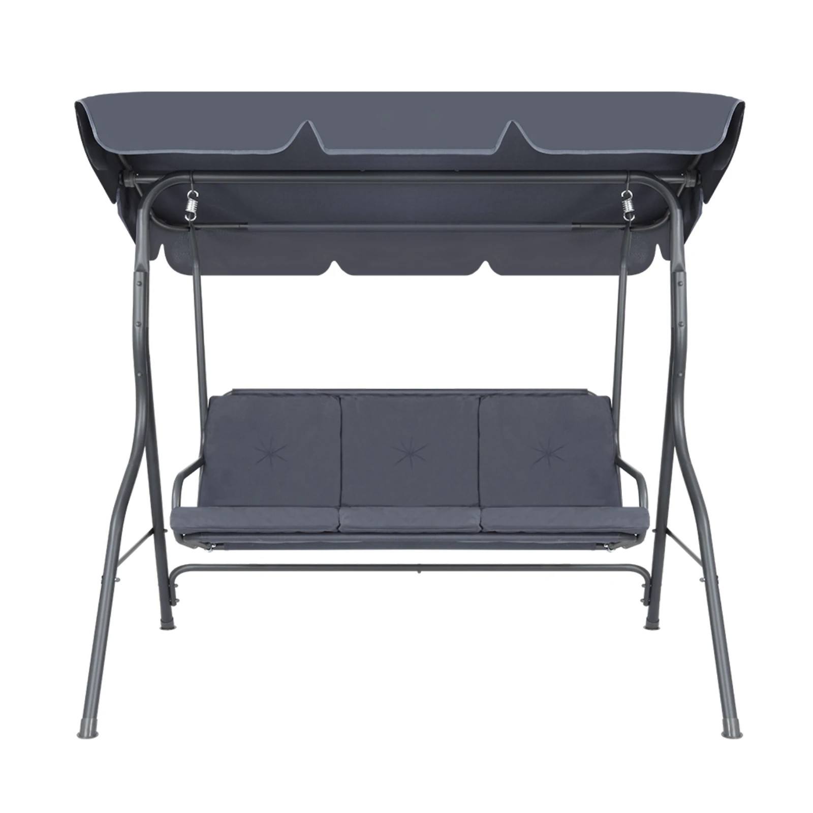 5 Ausway 3 Seater Swing Chair for Garden Patio with Cushion & Canopy, 5 of 8