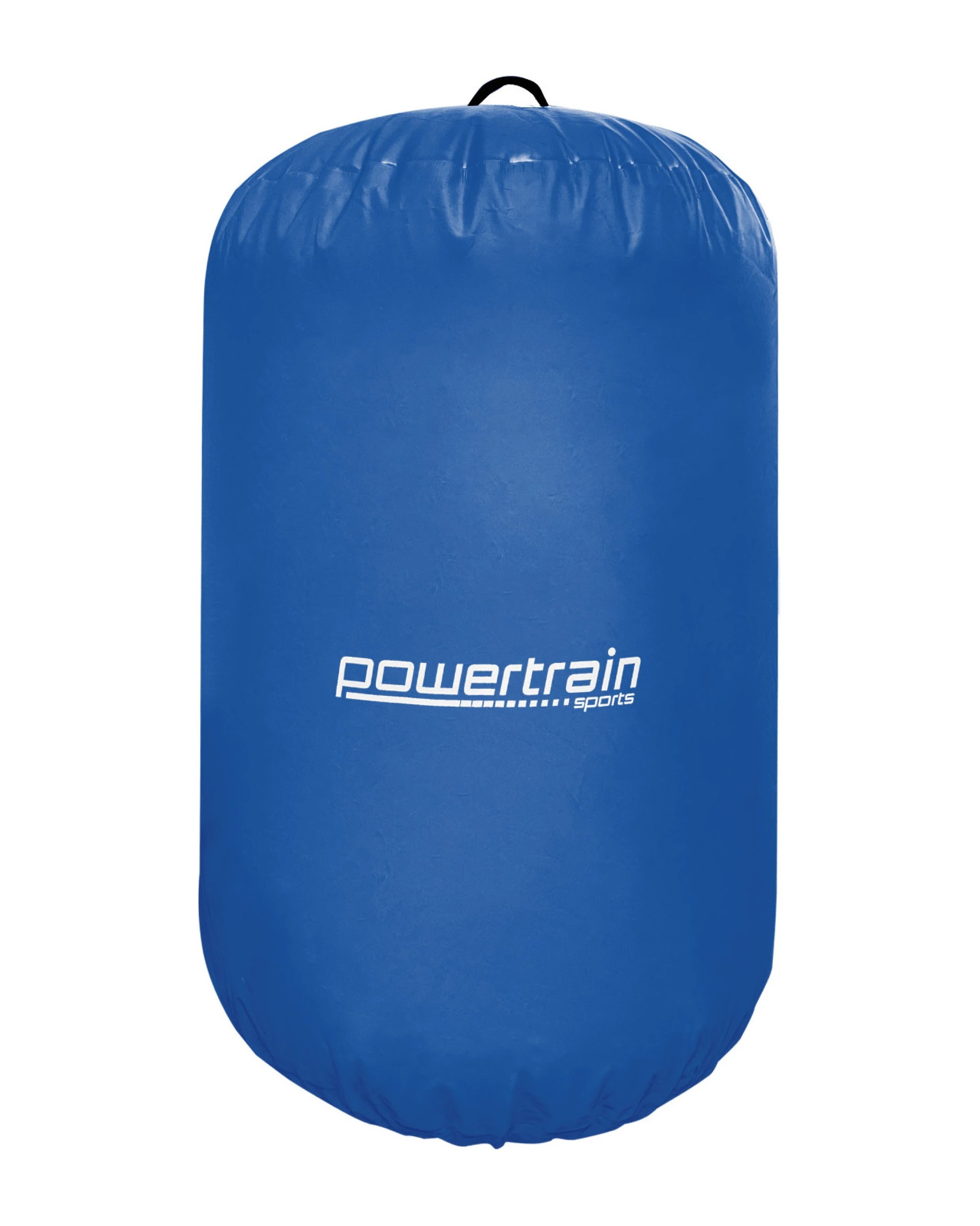 1 Powertrain 120cm x 75cm Inflatable Air Barrel Exercise Roller Gymnastics Training Aid - Blue, 1 of 5