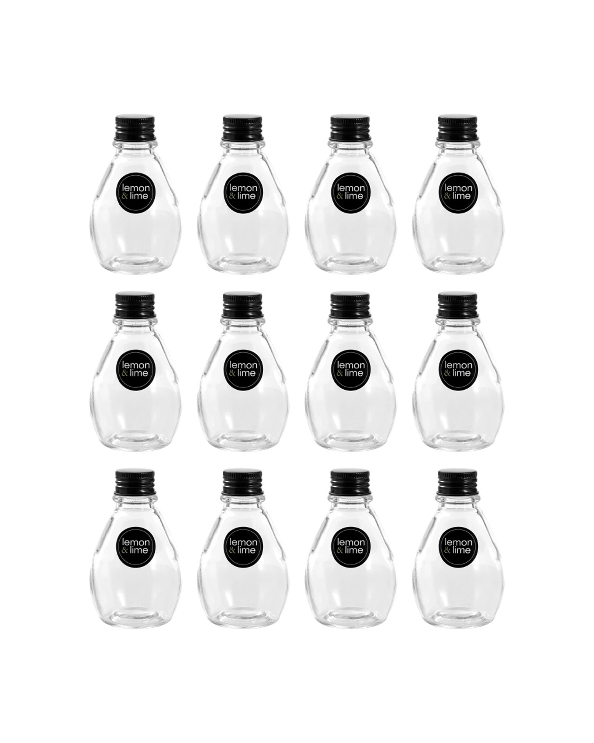 1 Lemon & Lime 12PK Verre Bulb Glass Reusable Food Container 100ml - Clear, 1 of 4