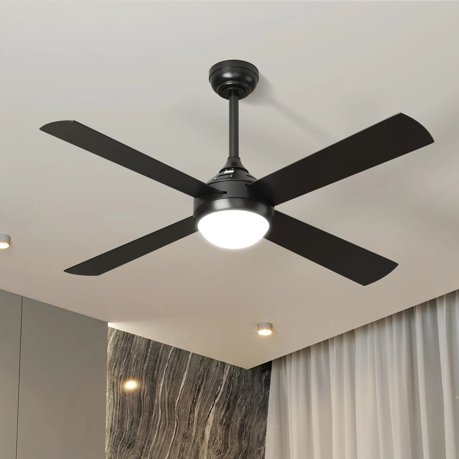 3 Vevare 52" Ceiling Fan AC Motor with LED Light & Remote Control, 3 of 10