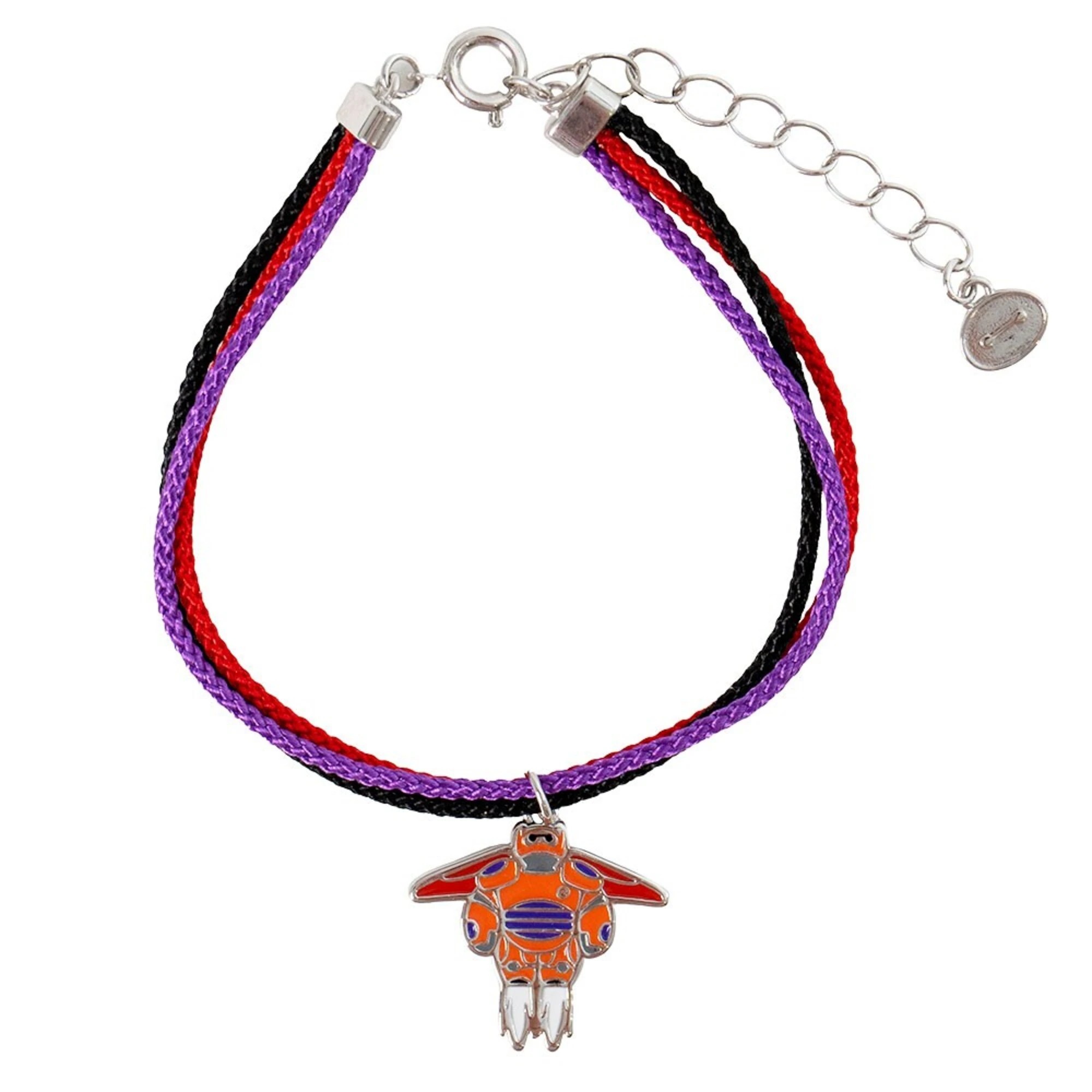 1 Disney - Big Hero 6 Baymax Corded Bracelet - Black,Purple,Red, 1 of 2