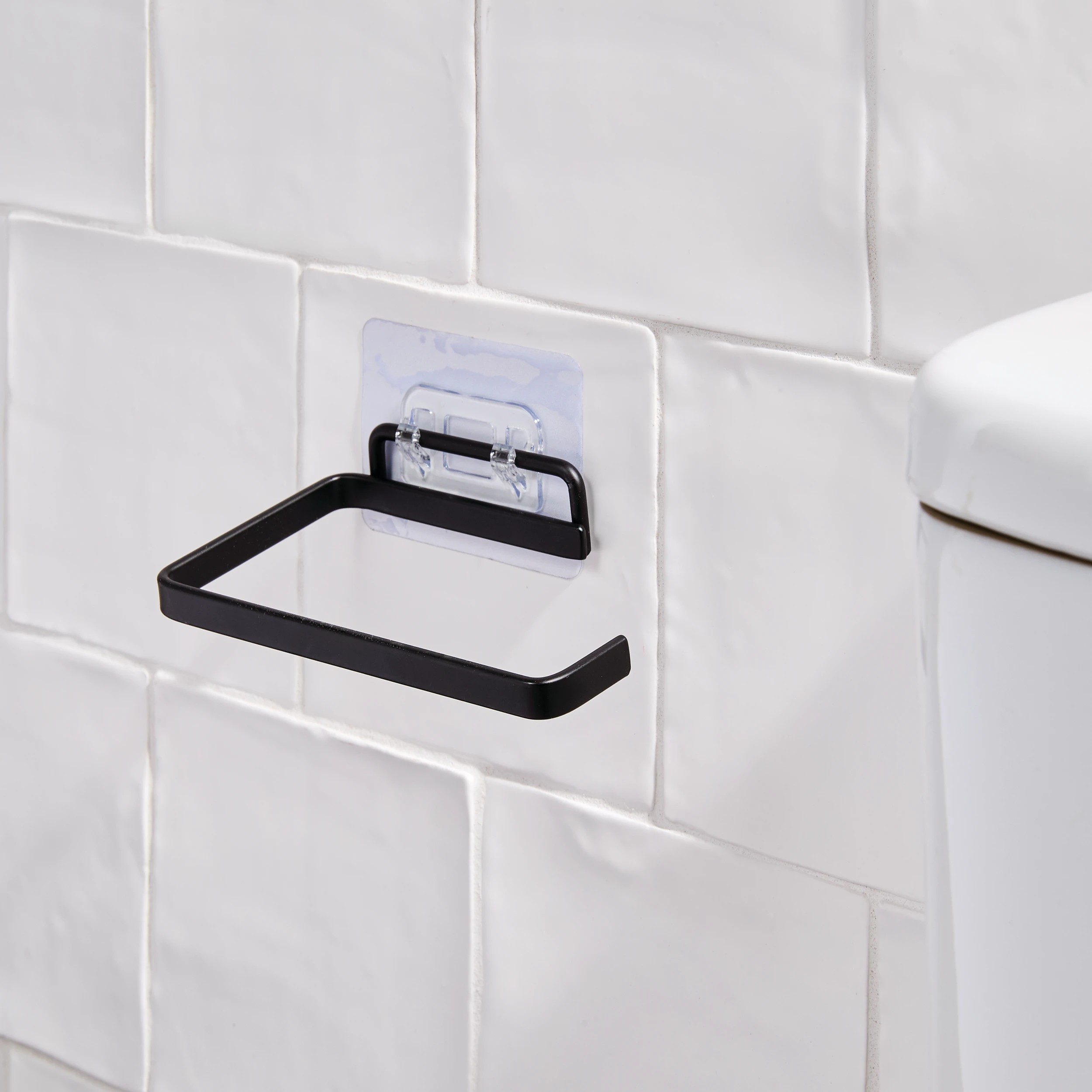 3 Adhesive Bathroom Accessory Set, 3 of 9