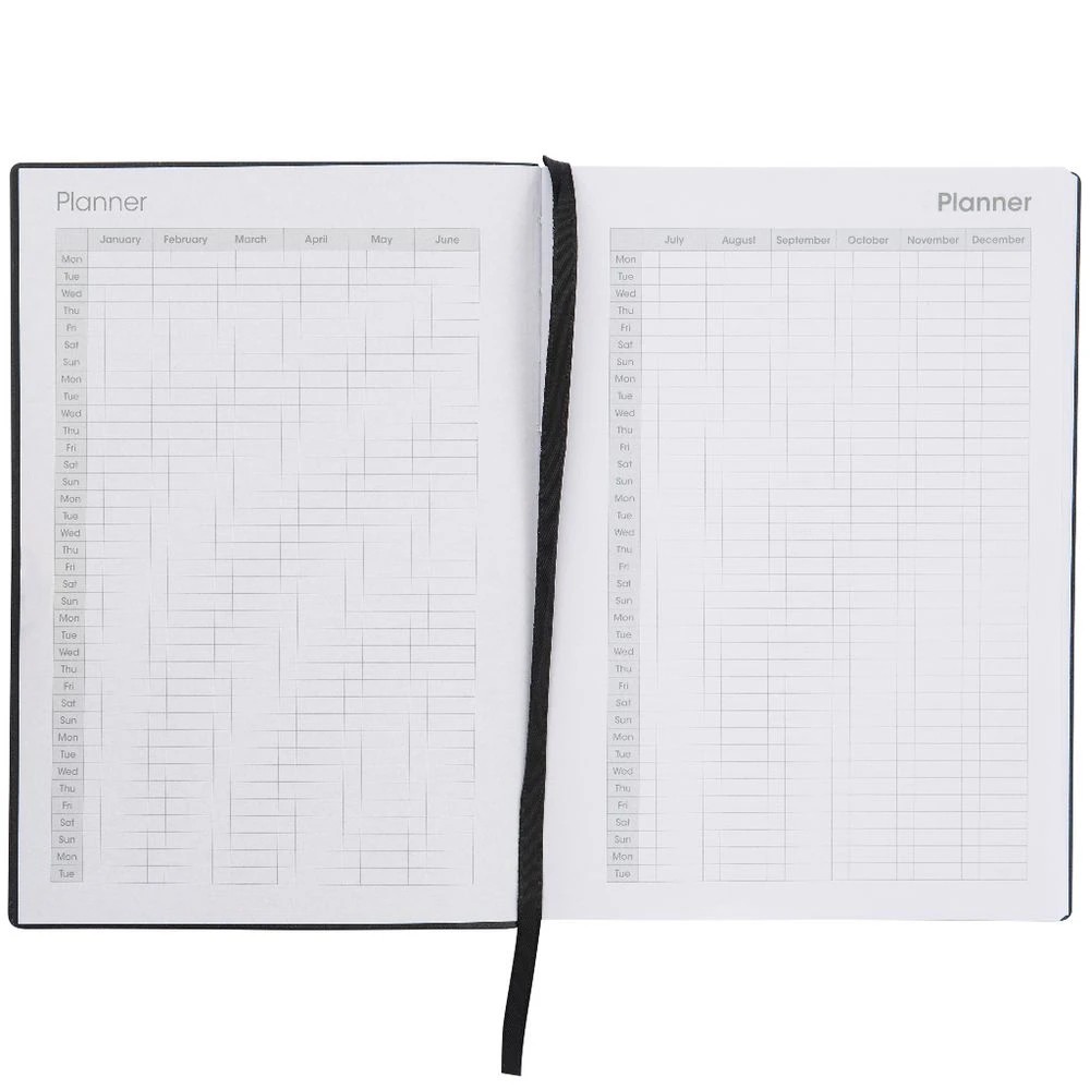 4 Otto A5 Undated Day to Page Urban Diary Charcoal, 4 of 4