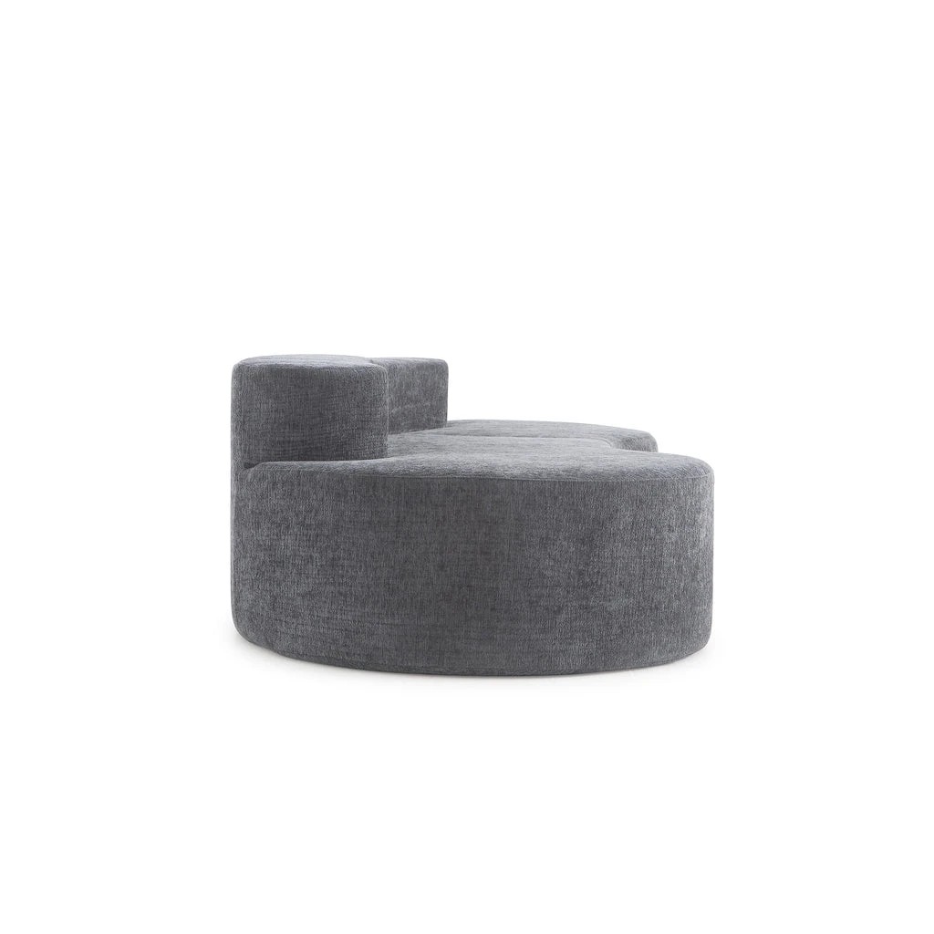 4 Zzz Atelier Arcadia Curve 3 Seater Foam Lounge Sofa - Charcoal, 4 of 7