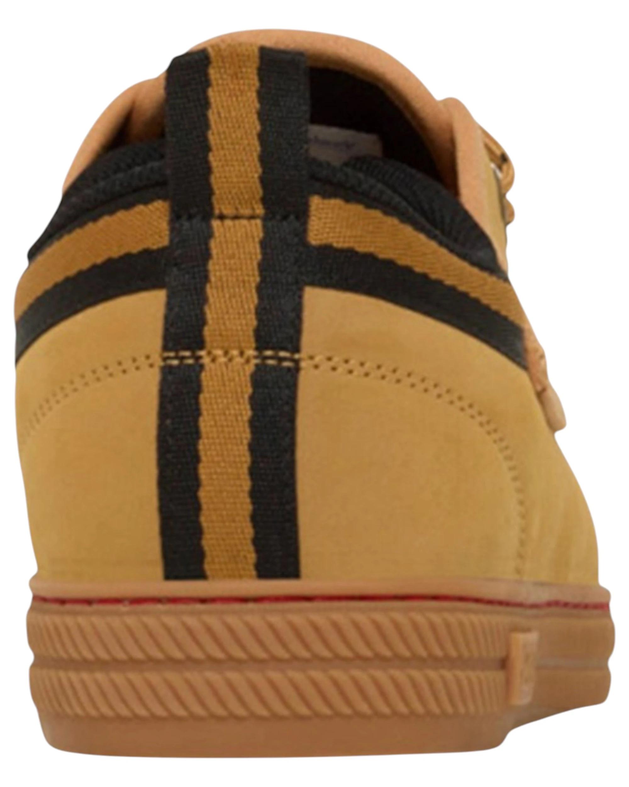 4 Volley Mens Safety Leather Steel Toe Caps Work Lace Up Shoes TAN NUBUCK, 4 of 6