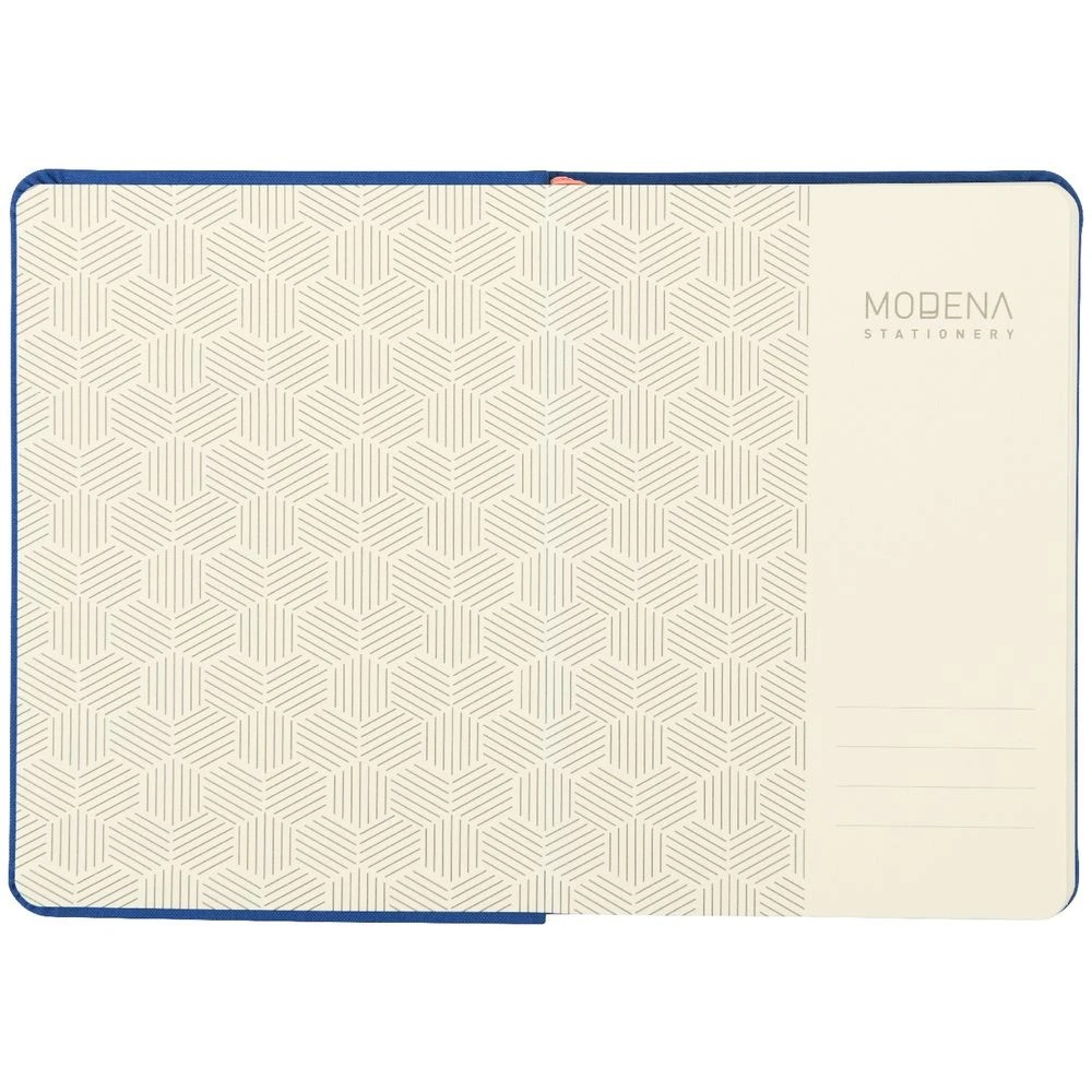 3 Modena A6 Linen Plain Notebook Navy, 3 of 5