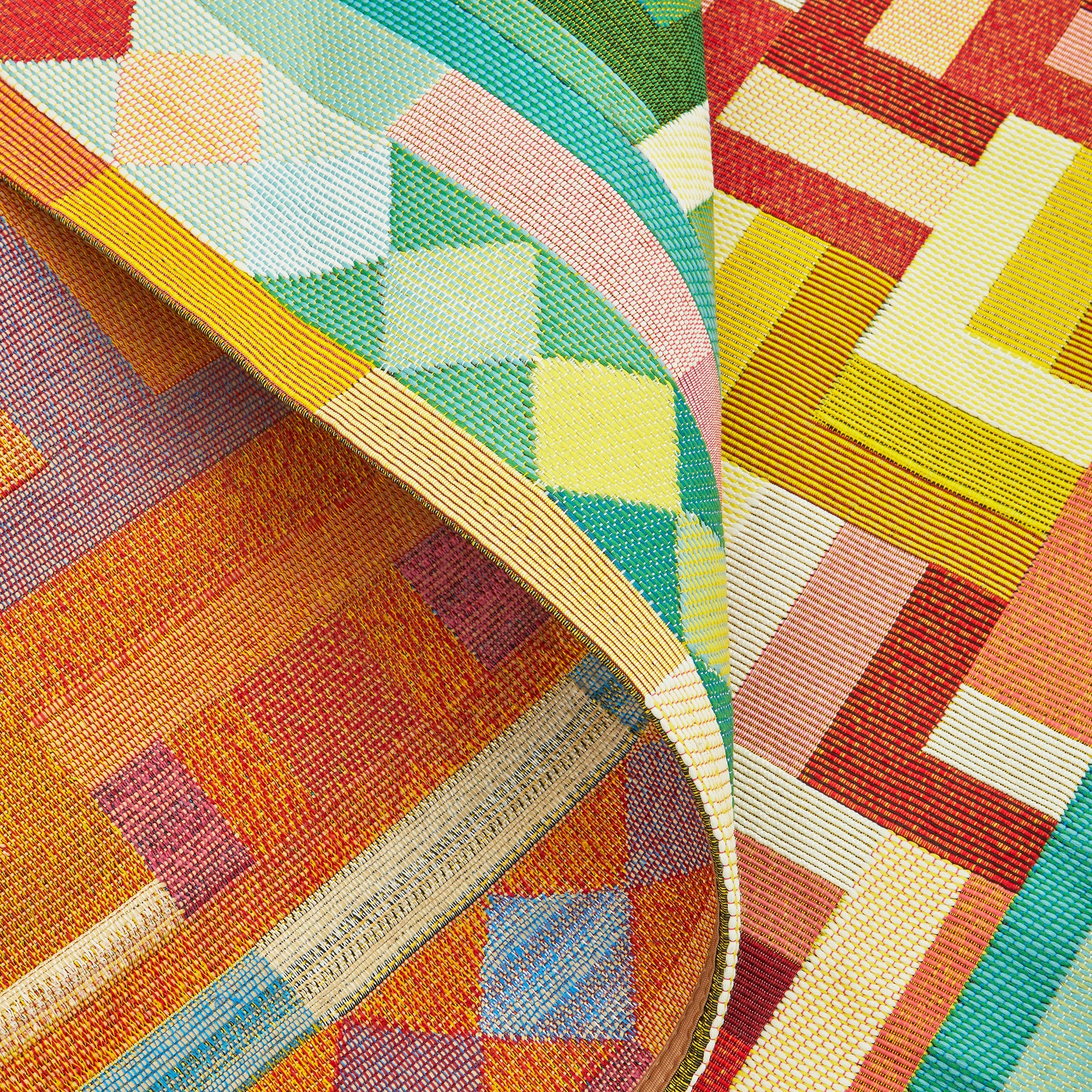 8 Common Ground Rugs Horizon Tala 200x80cm - Small Outdoor Rug - Multi, 8 of 8
