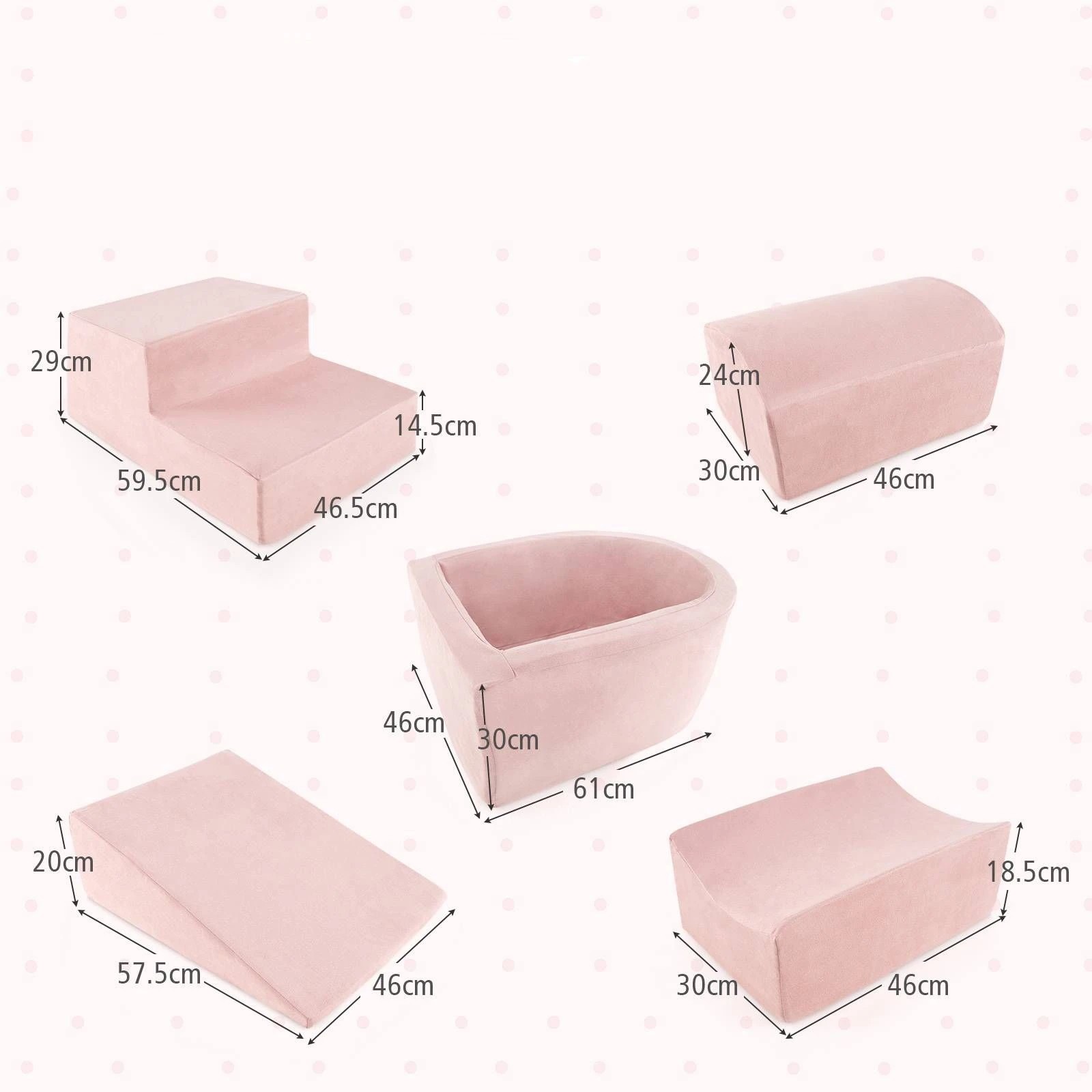 2 Costway 5PCS Climbing Foam Block Set w/Ball Pit, 2 of 2