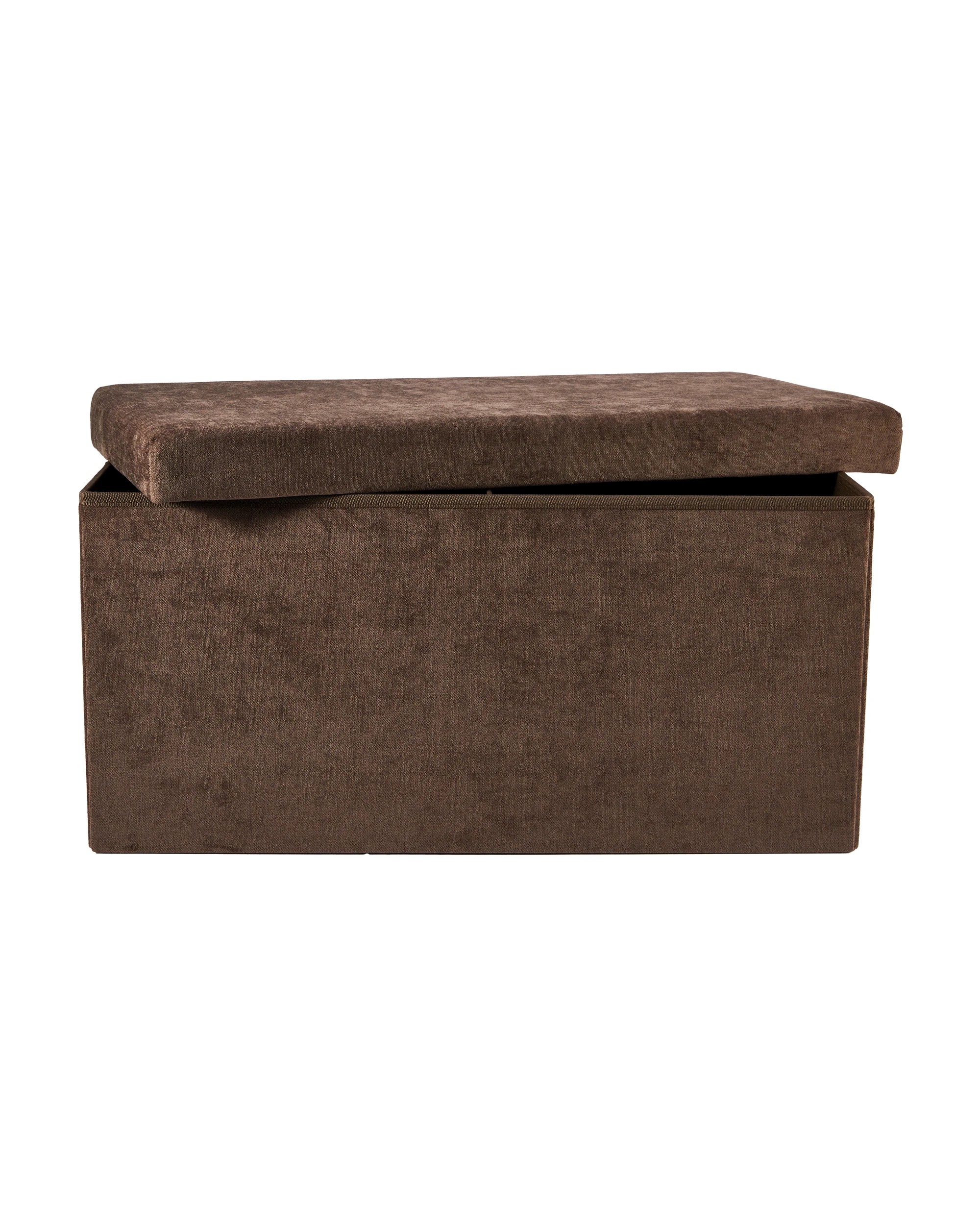 4 Rectangle Storage Ottoman - Chocolate, 4 of 9