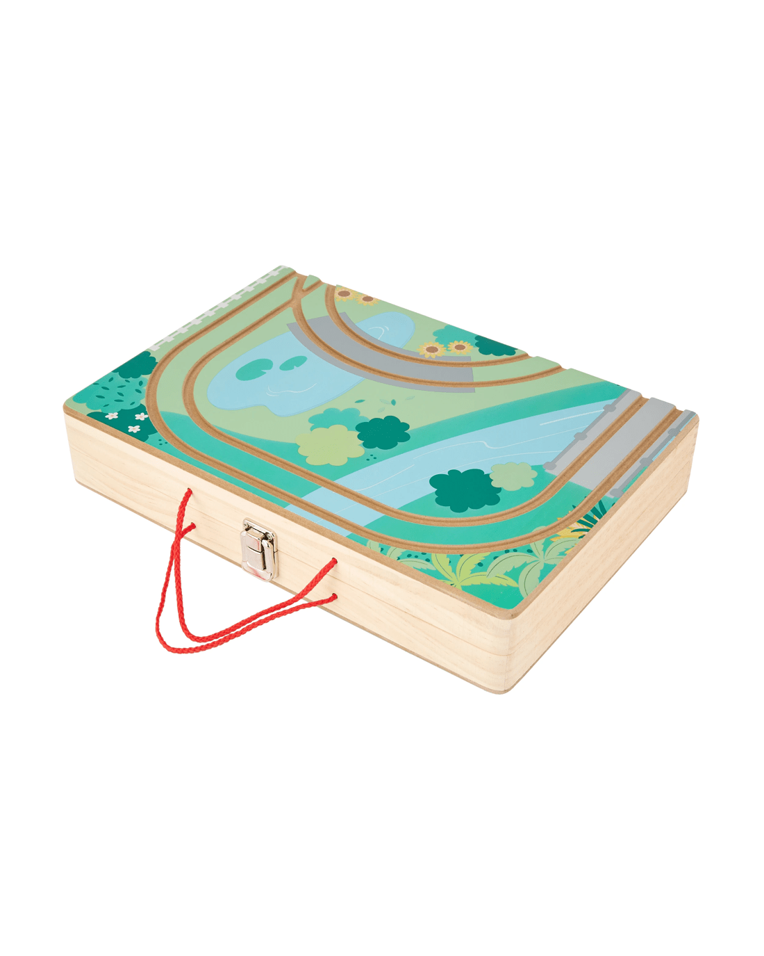 7 17 Piece Wooden Take Along Train Set, 7 of 8