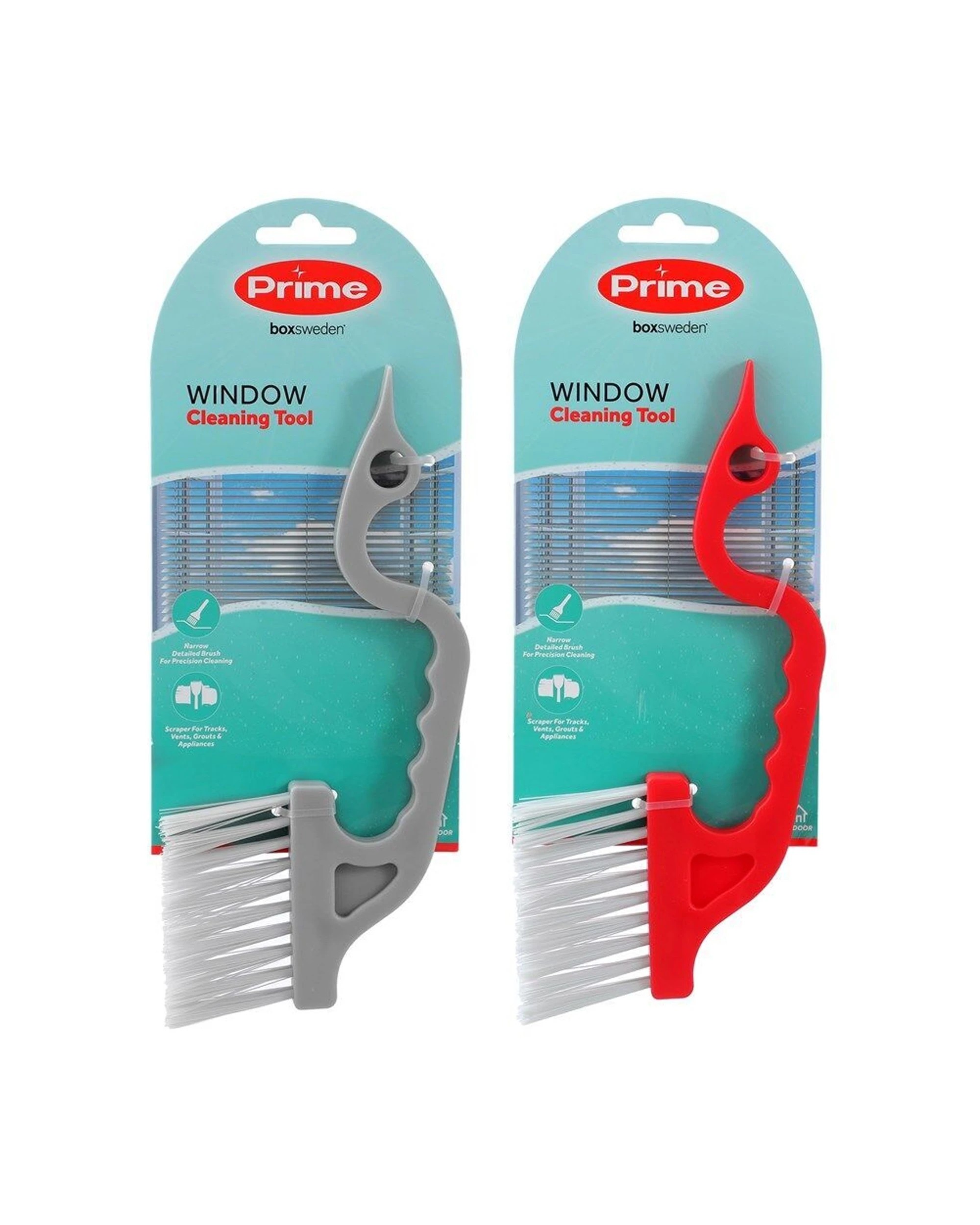 7 Boxsweden 6PK Prime Indoor Window Cleaning Brush Comfort Grip Handle - Multi, 7 of 7