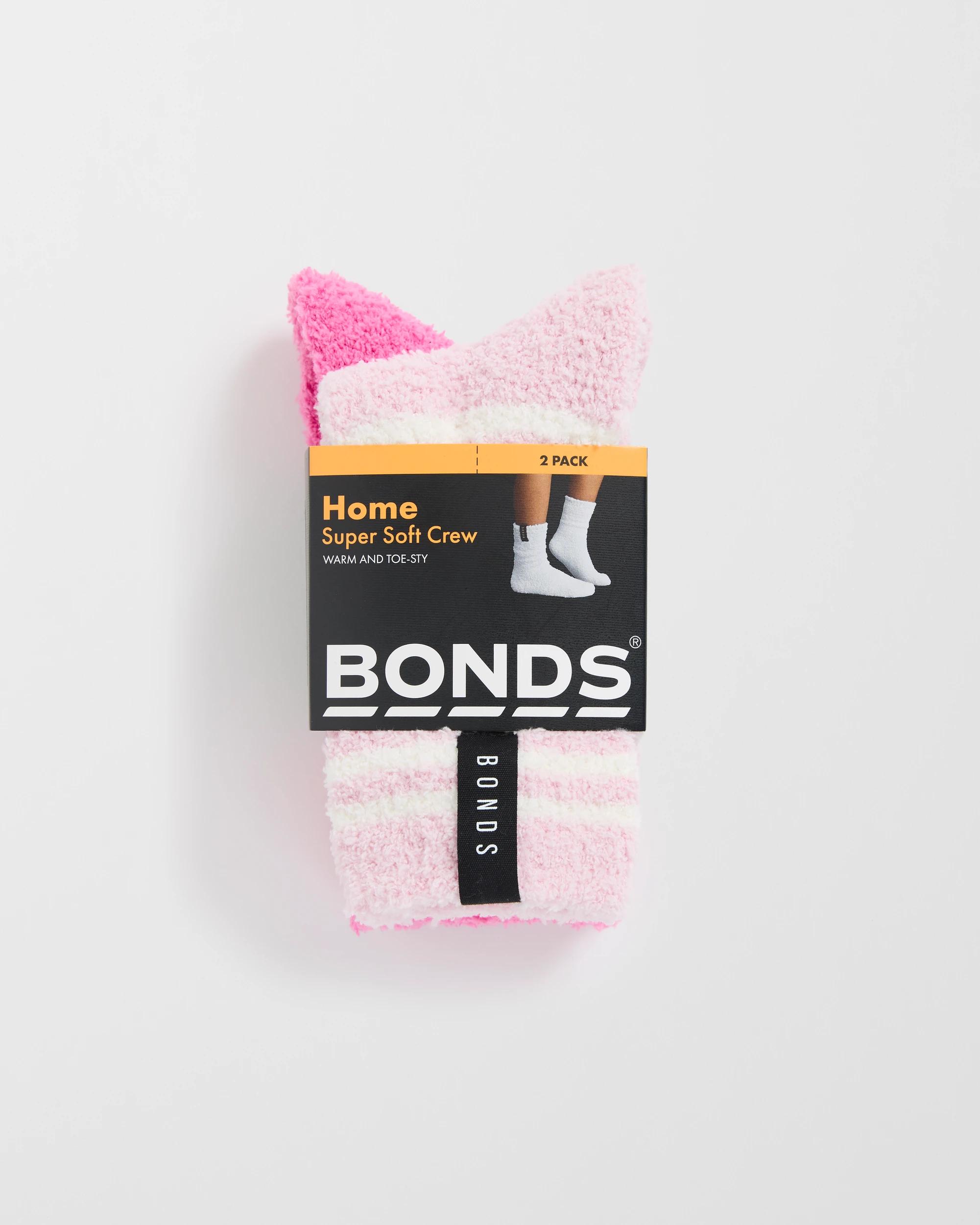 Bonds Supersoft 2 Pack Crew Socks - Kmart