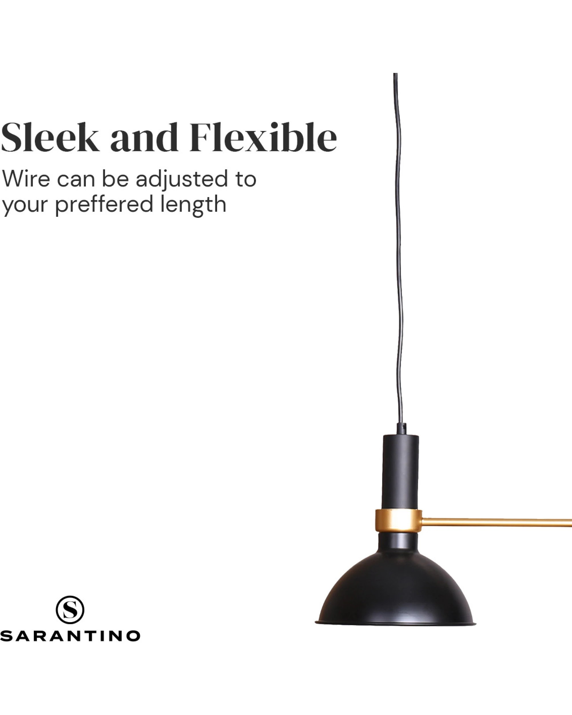 3 Sarantino 3-light Hanging Pendant Lamp, 3 of 10