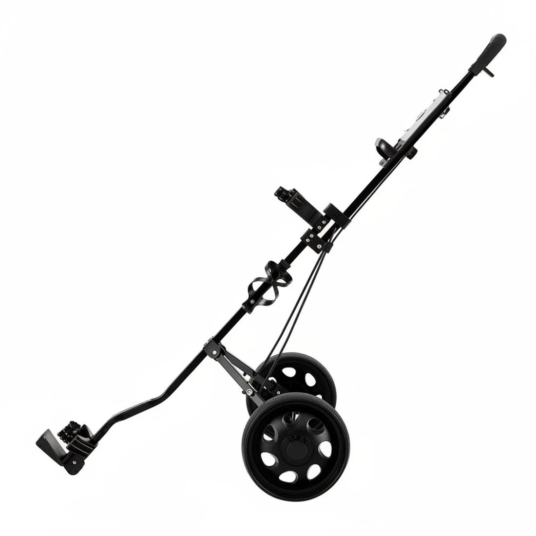 4 Everfit Golf Buggy Quick Folding Trolley Golf Cart Trolley 2 Wheels Cup Holder - Black, 4 of 6