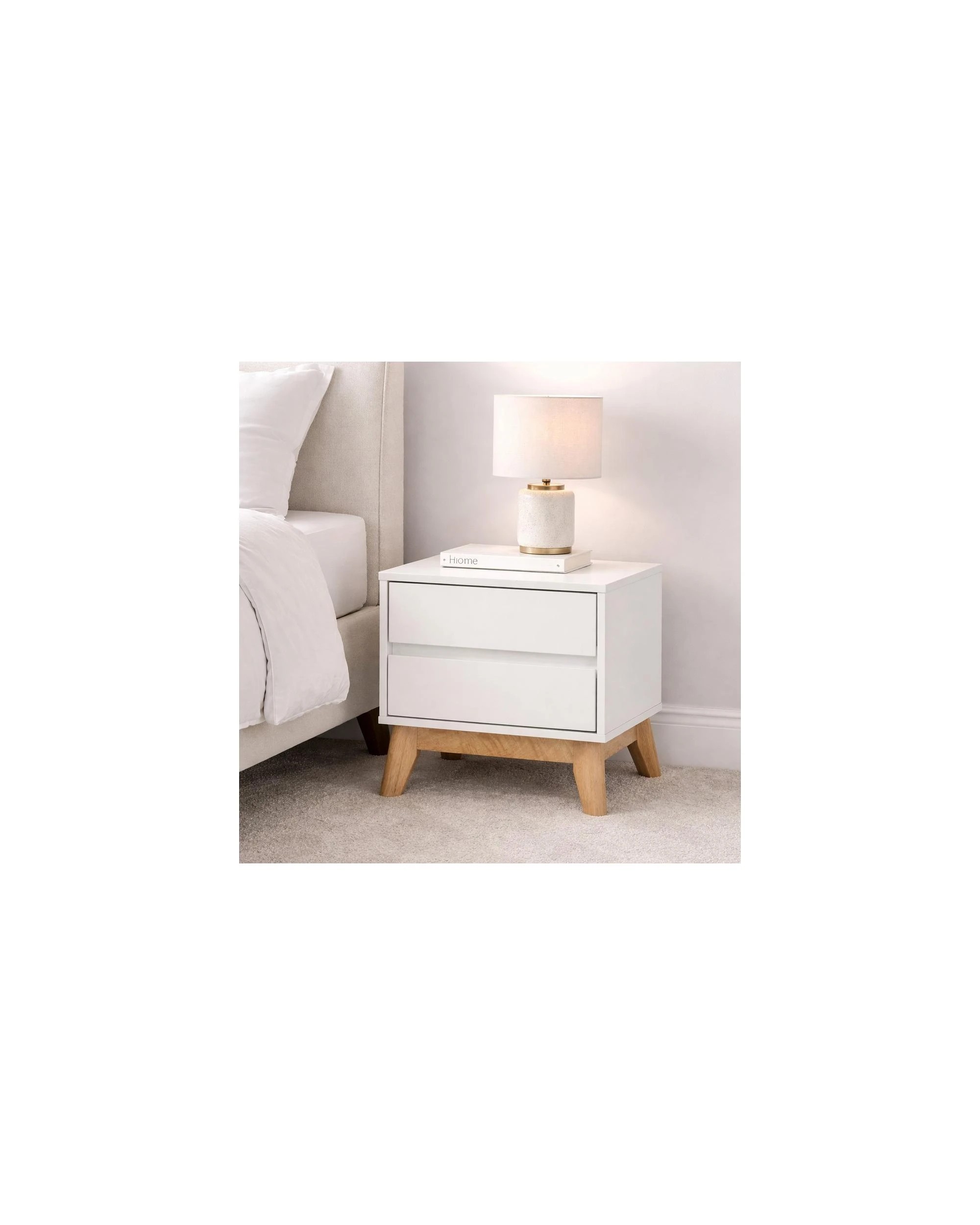 2 Kodu Bedside 2 Drawers - White, 2 of 6
