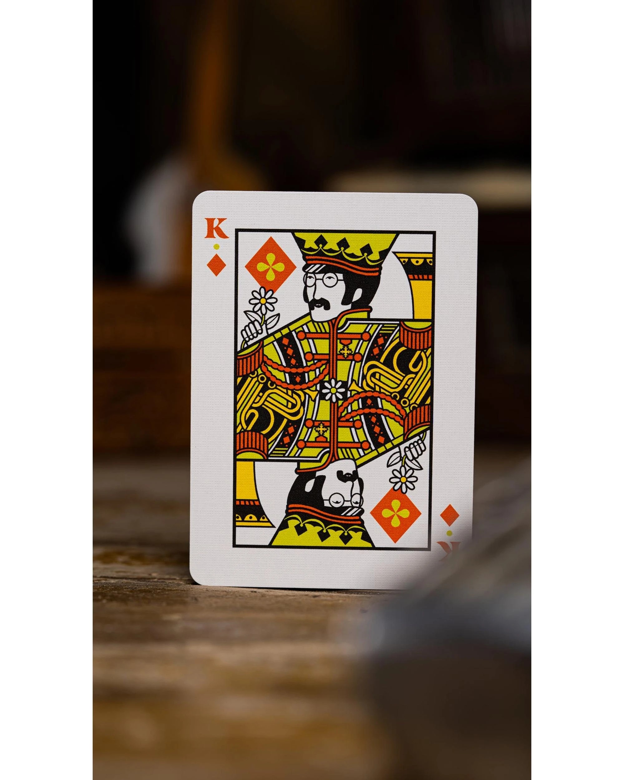 5 theory11 The Beatles Orange Playing Cards, 5 of 6