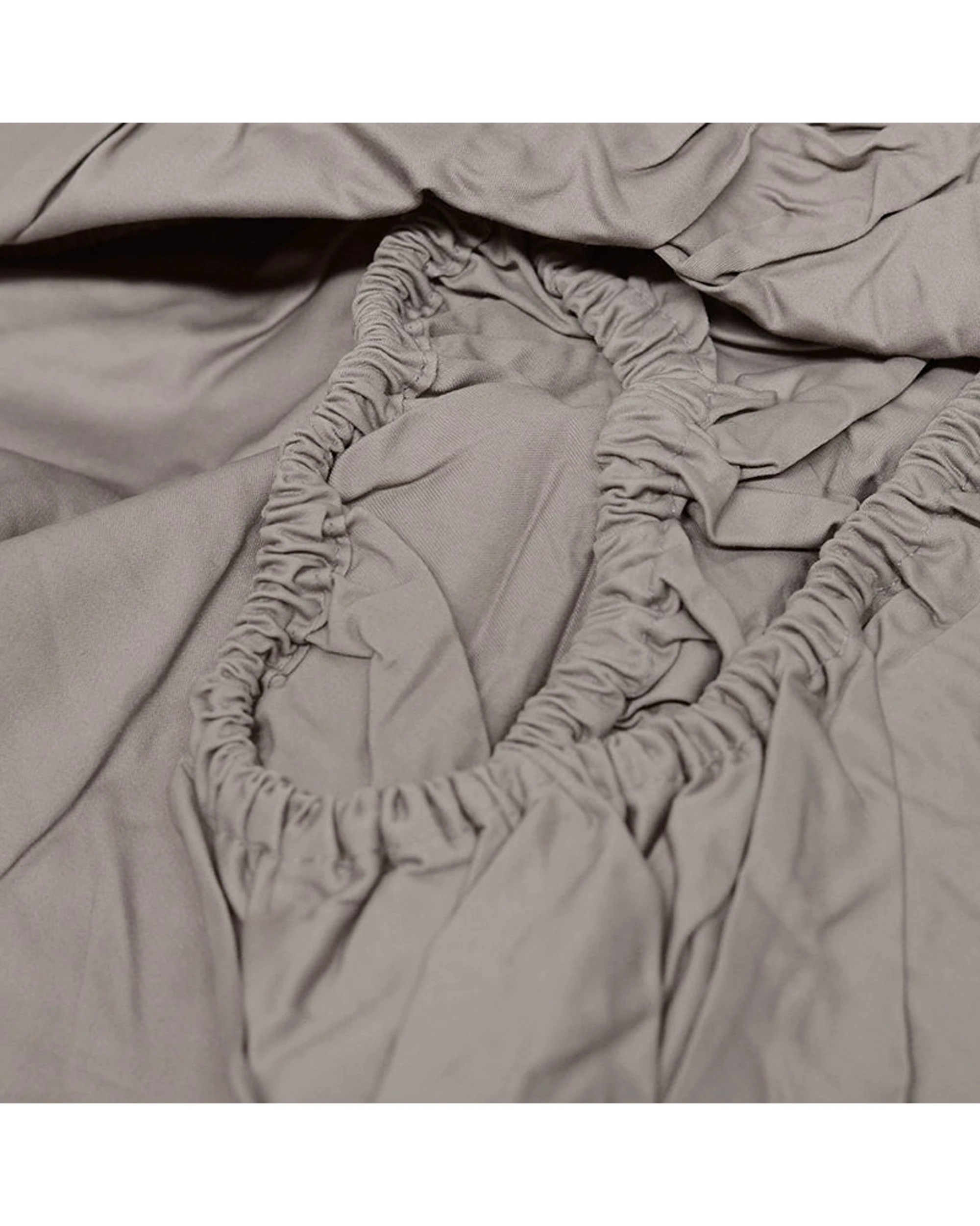 4 Cotton More 100% Cotton 800TC Sateen Bed Sheet Set - Queen Bed - Beige, 4 of 4