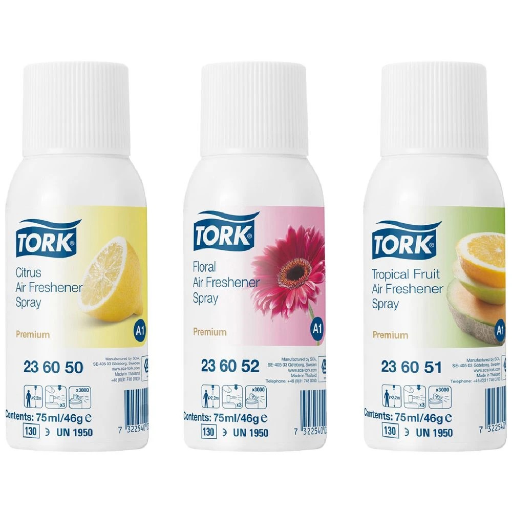 1 Tork A1 Premium Air Freshener Aerosol Refill Mixed 12 Pack, 1 of 1