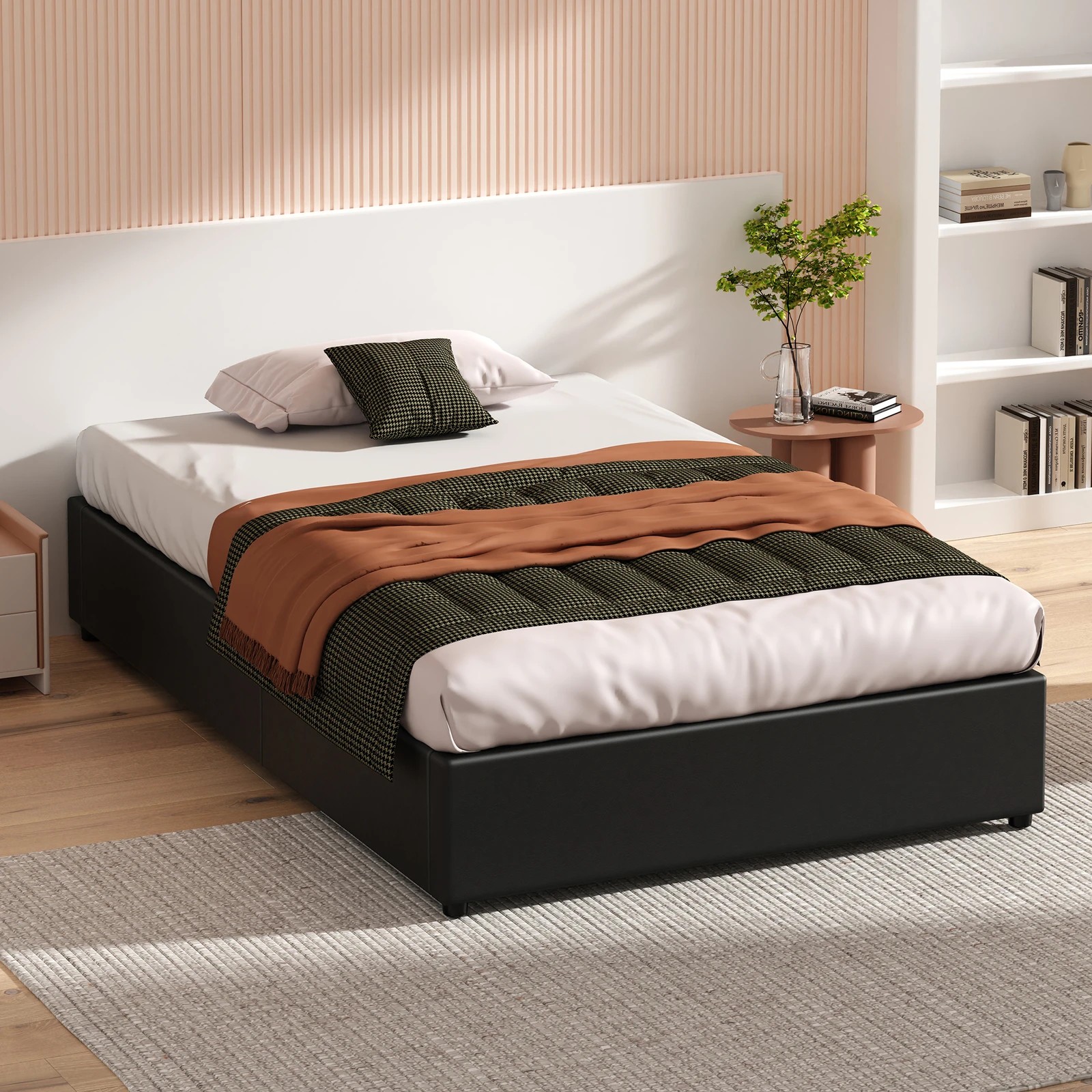 8 Alfordson Bed Frame King Single Gas Lift Storage Mattress Base Barlow - Black, 8 of 10