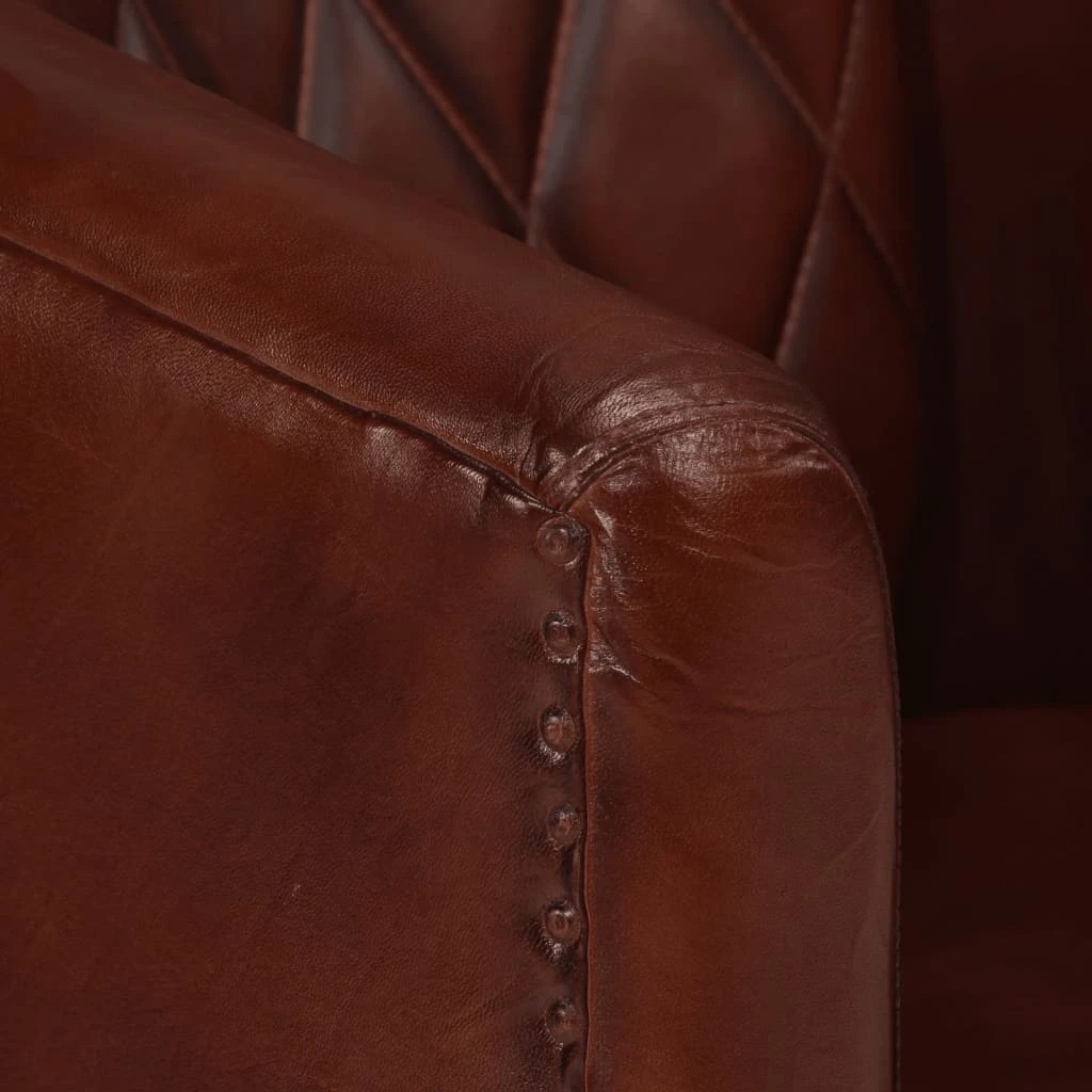 5 vidaXL tub chair Breathable Material - Brown, 5 of 9