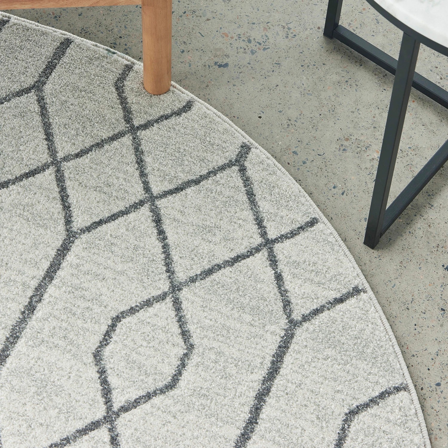 Common Ground Rugs Elysium Hailey 240x240cm - Large Round Rug - Natural ...