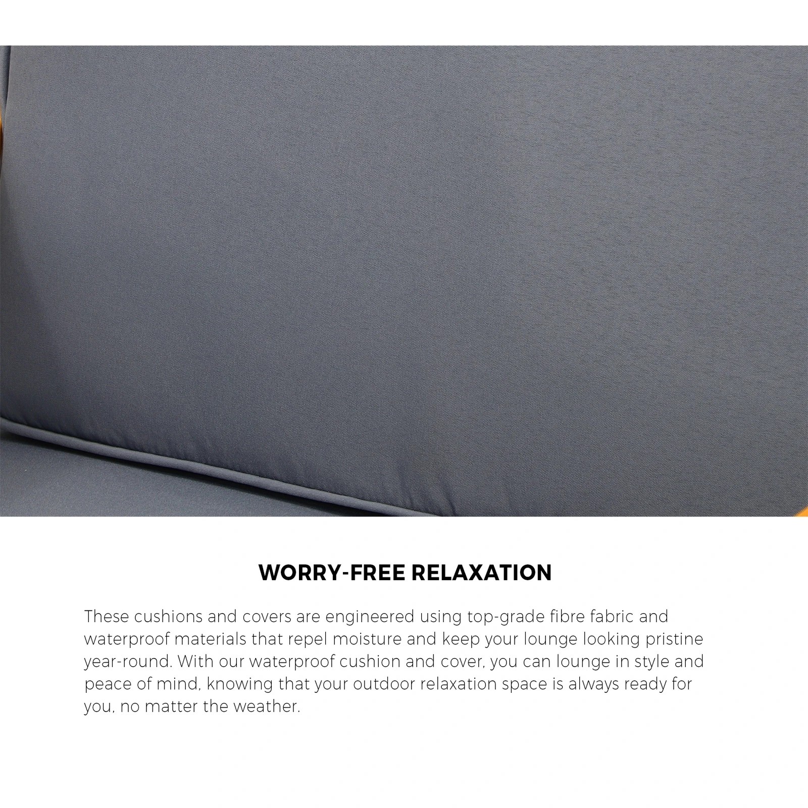 6 Livsip Outdoor Armchair Furniture Lounge Wooden Chair Patio Garden Sofa Set - Multi, 6 of 9