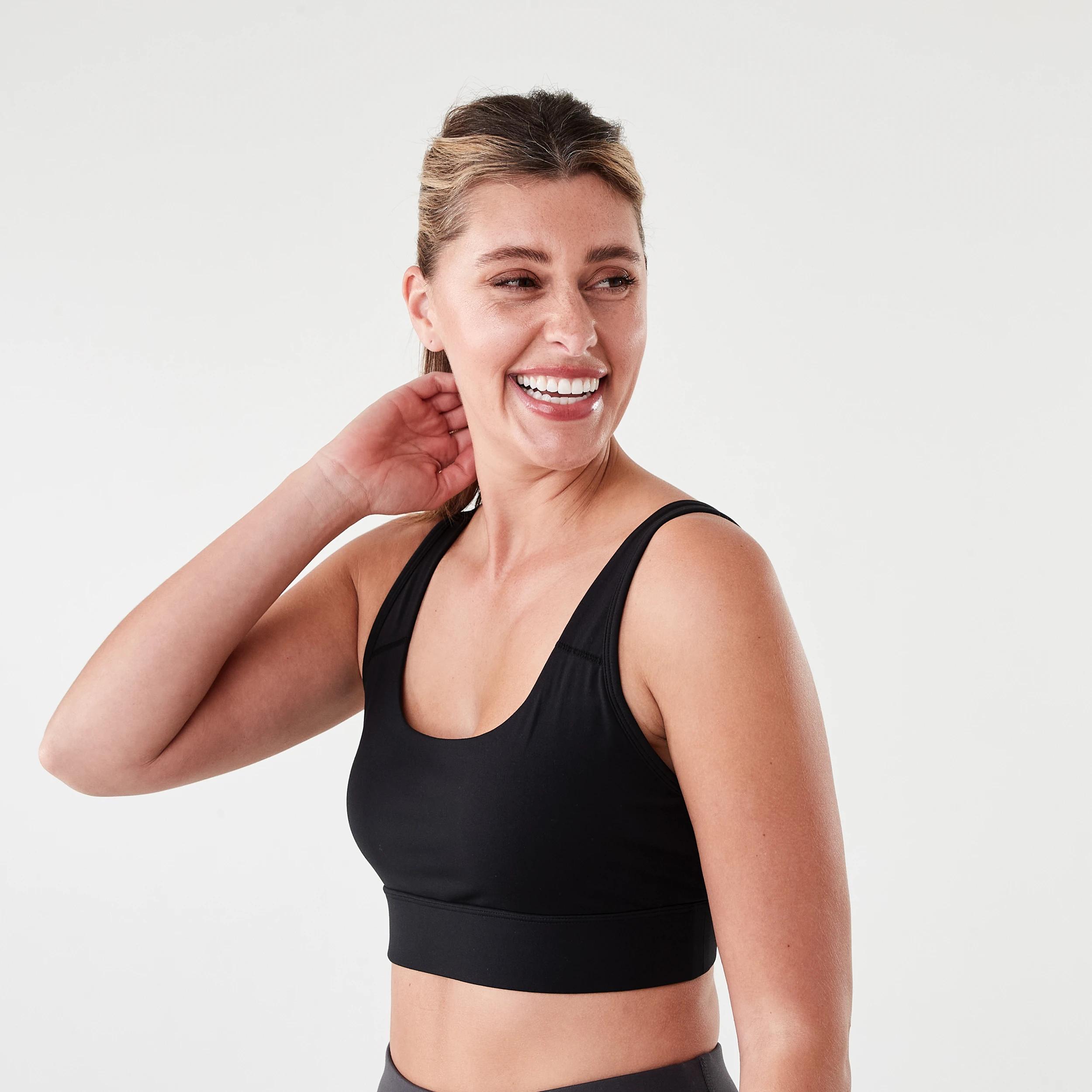 2 Active Womens Performance Crop Top BLACK, 2 of 7