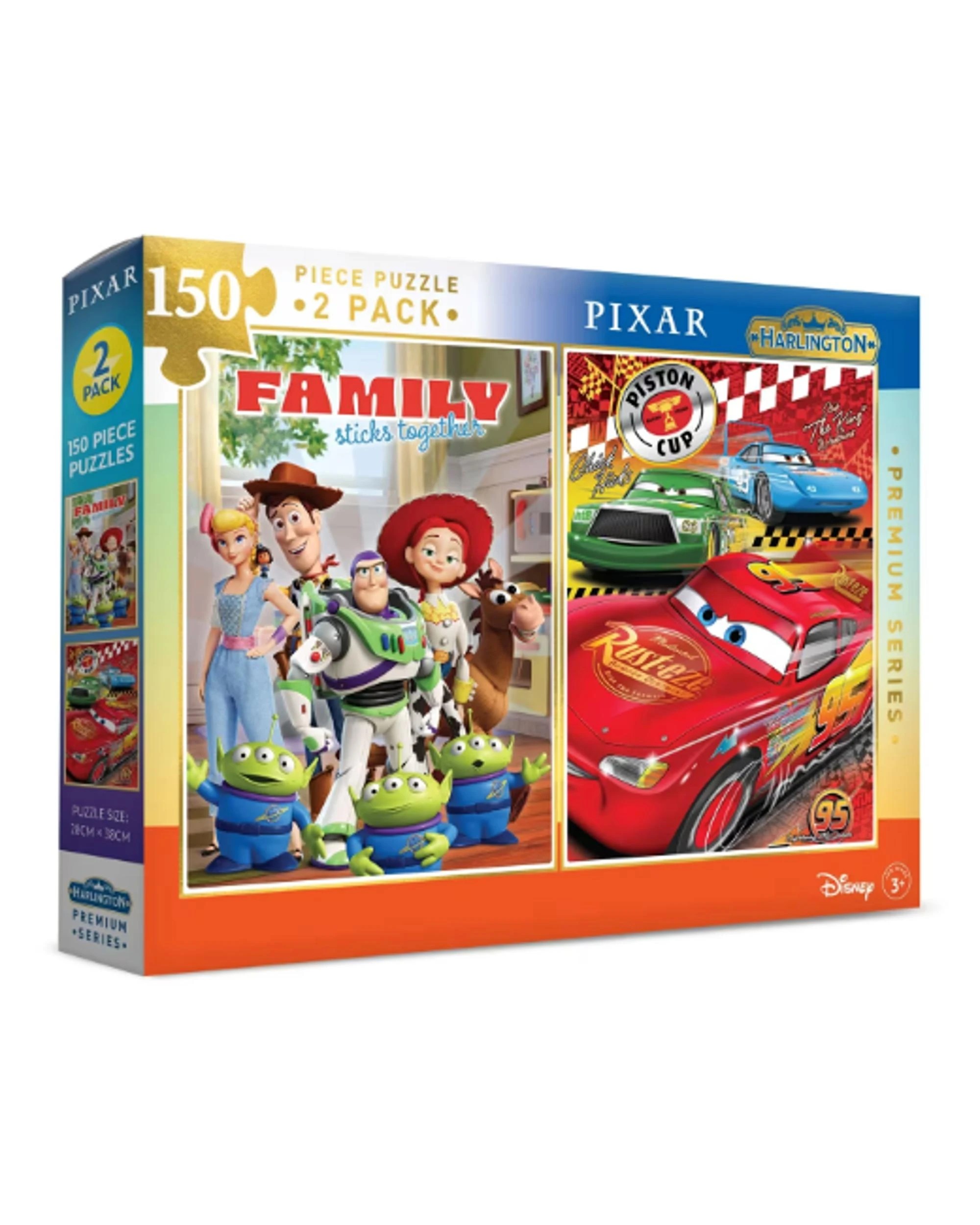 1 Harlington Disney Pixar Toy Story/Cars Premium 2 Pack 150 Piece Puzzles, 1 of 2