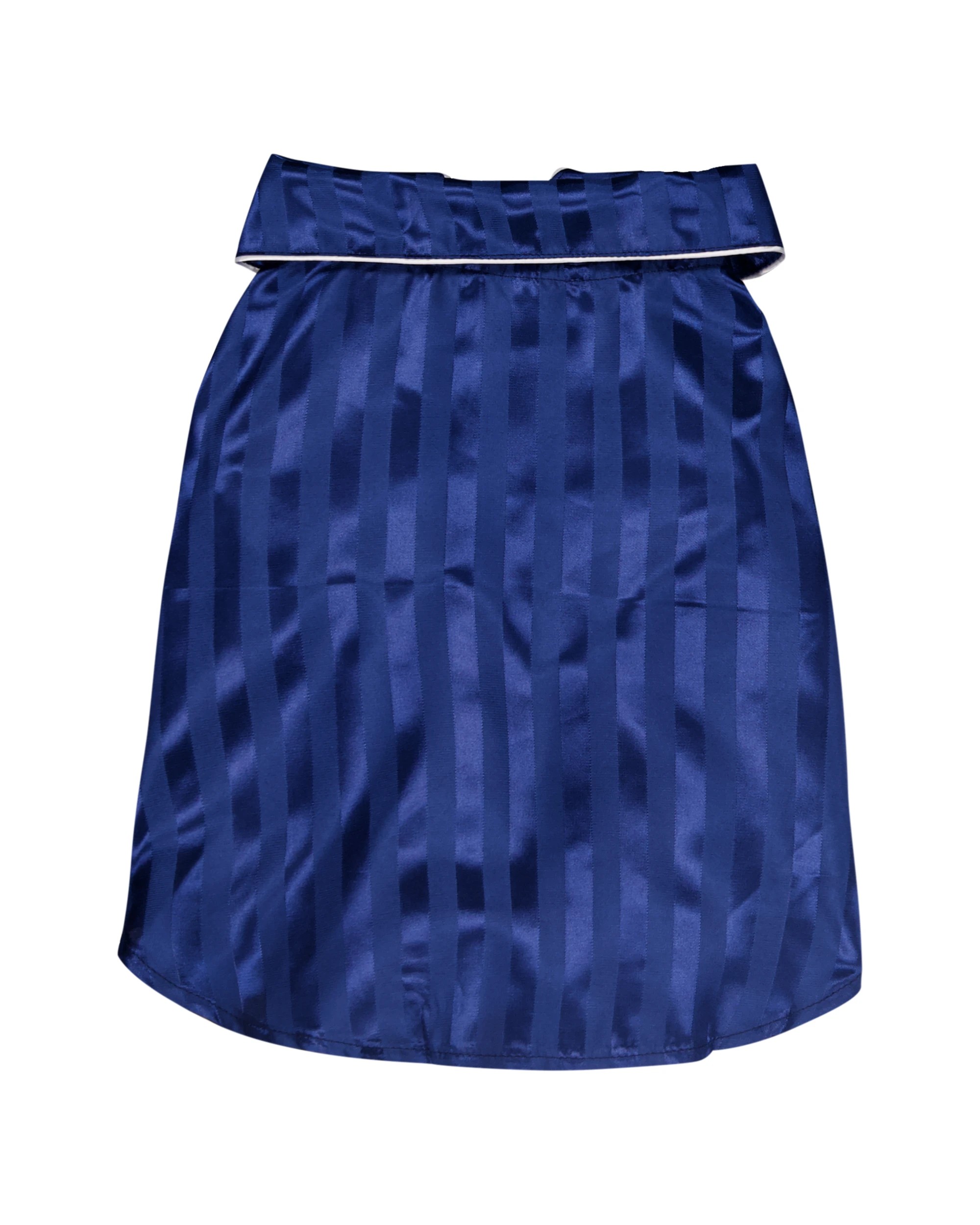 1 Pet Satin Stripe Pyjamas - Medium, Navy, 1 of 9