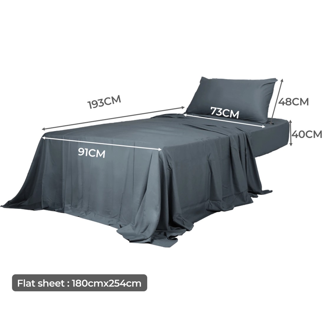 3 Dreamz Single Charcoal Bamboo Fitted Sheet Set
 - Single Bed
 - Single Bed
 - Single Bed, 3 of 6