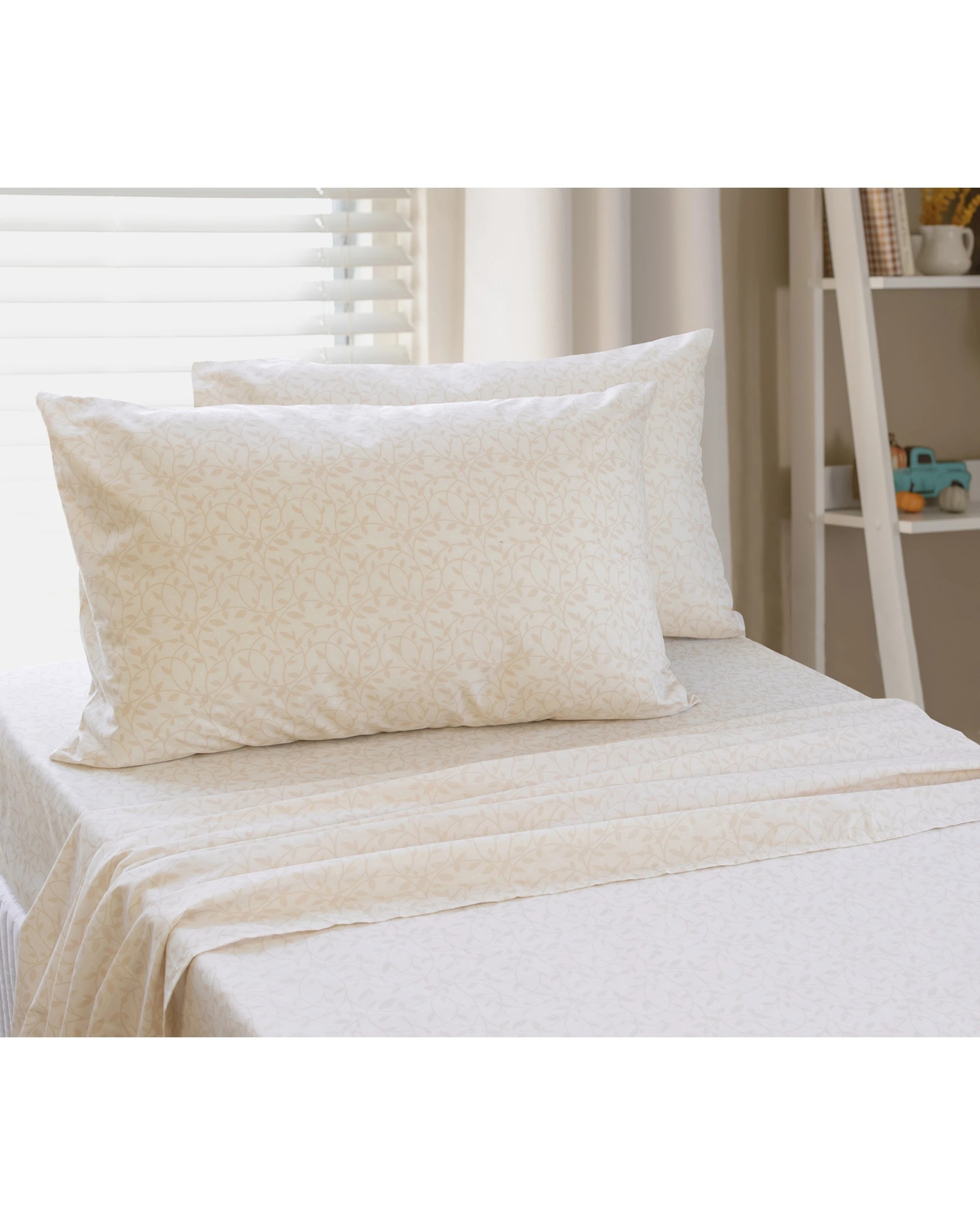 1 Jelly Bean Kids Vine Polyester Cotton Bedding Bed Sheet Set Soft Rose - Single Bed - Pink, 1 of 1