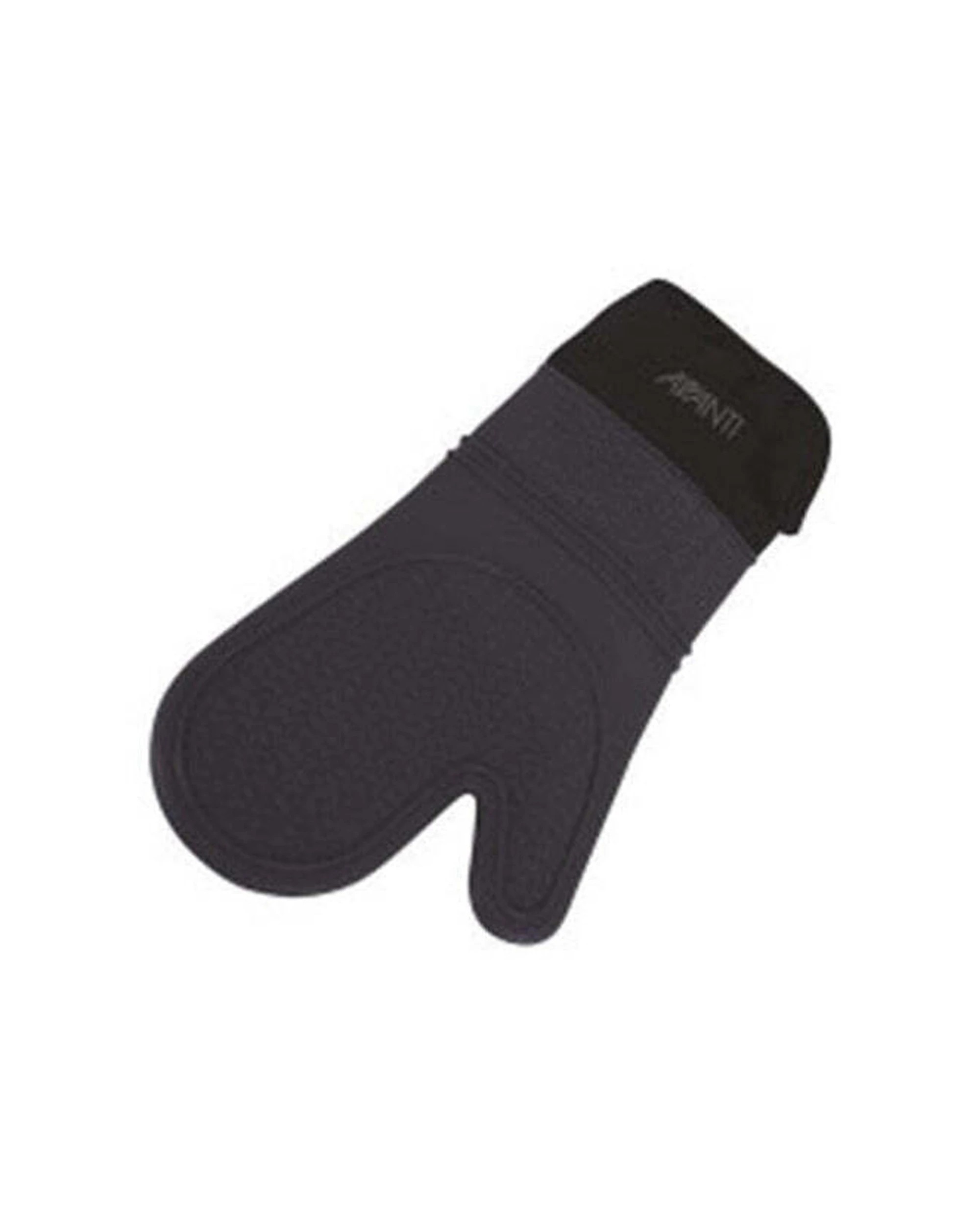 1 AVANTI Silicone 37cm Oven Glove Pot Holder Mitt Heat Resistant Non Slip - Grey, 1 of 1