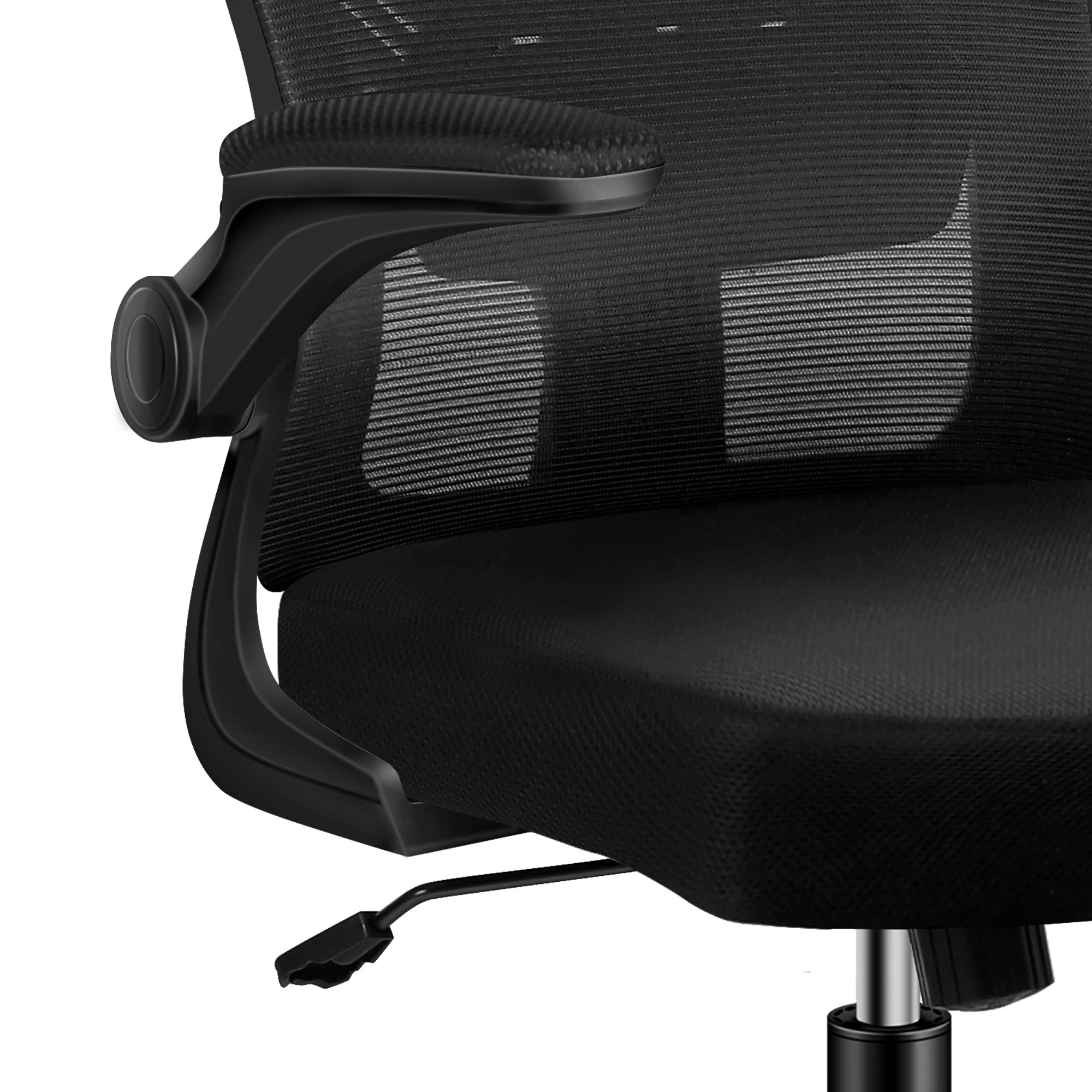 8 Alfordson Mesh Office Chair Executive Tilt Fabric Computer Seat Racing Work - Black, 8 of 10