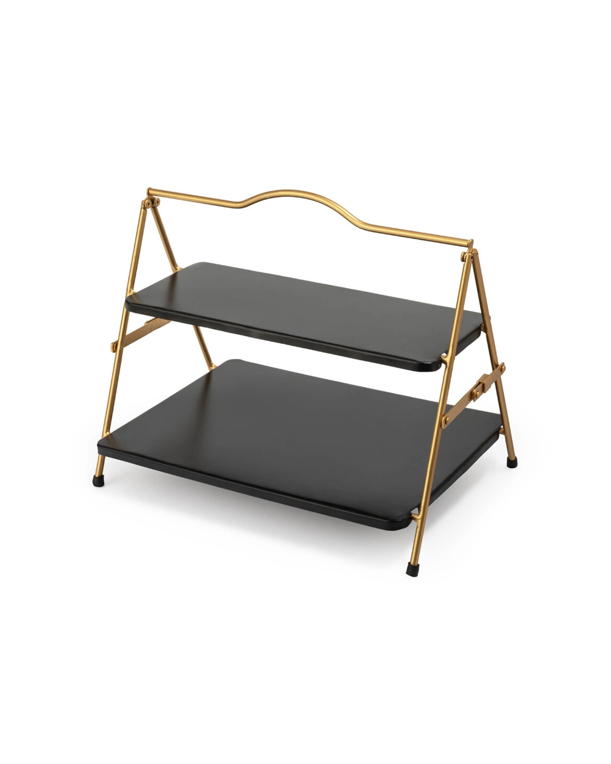 1 Artesa 2 Tier Metal Serving Tray Stand Charcuterie Pastries - Multi, 1 of 4