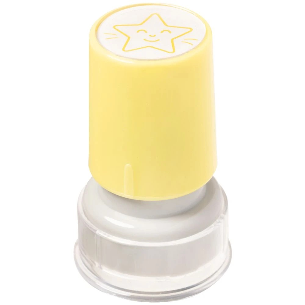 2 Kadink Merit Stamp Yellow Smiley Star, 2 of 3