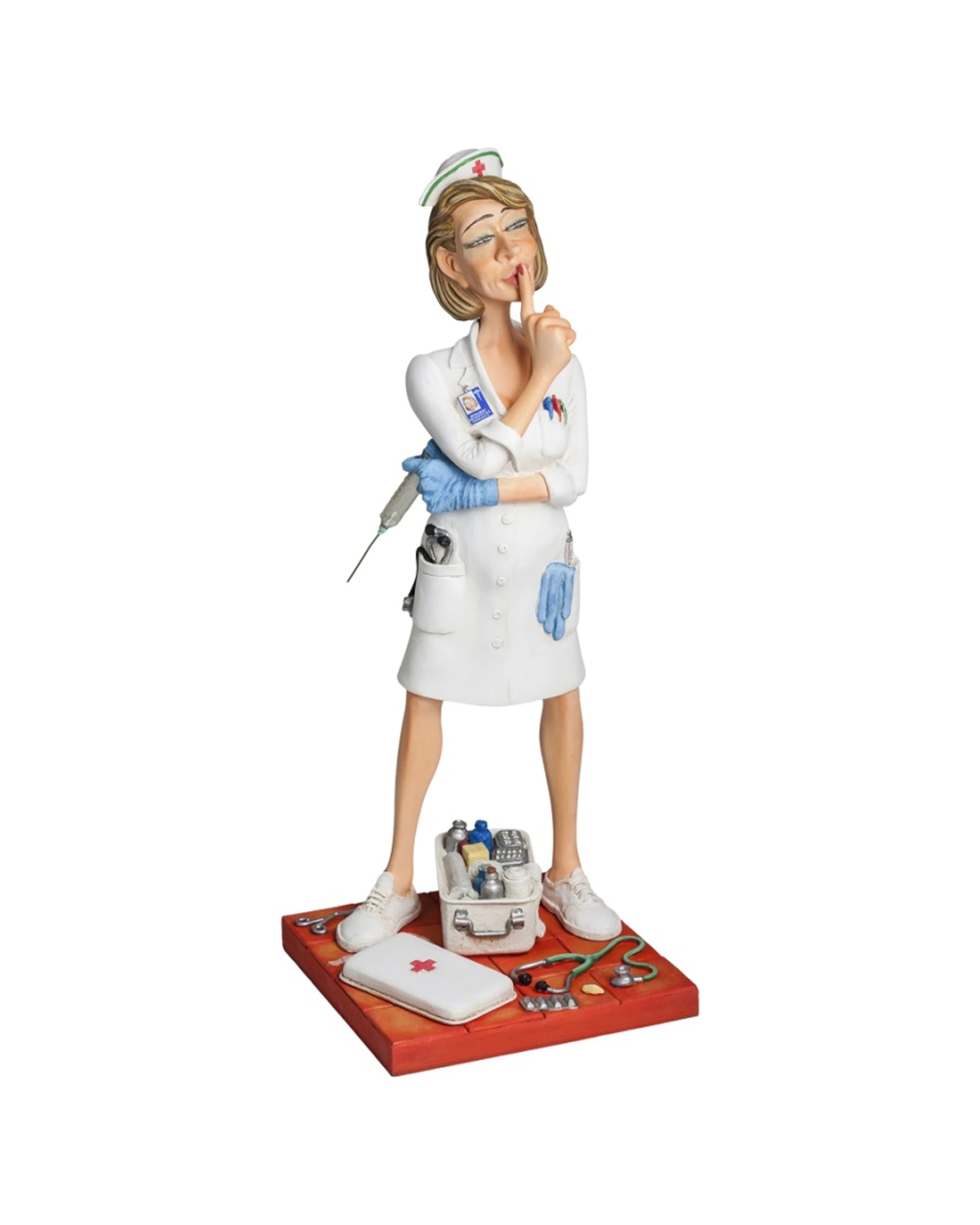 1 The Comic Art of Guillermo Forchino Half Size Nurse Figurine - Multi, 1 of 5
