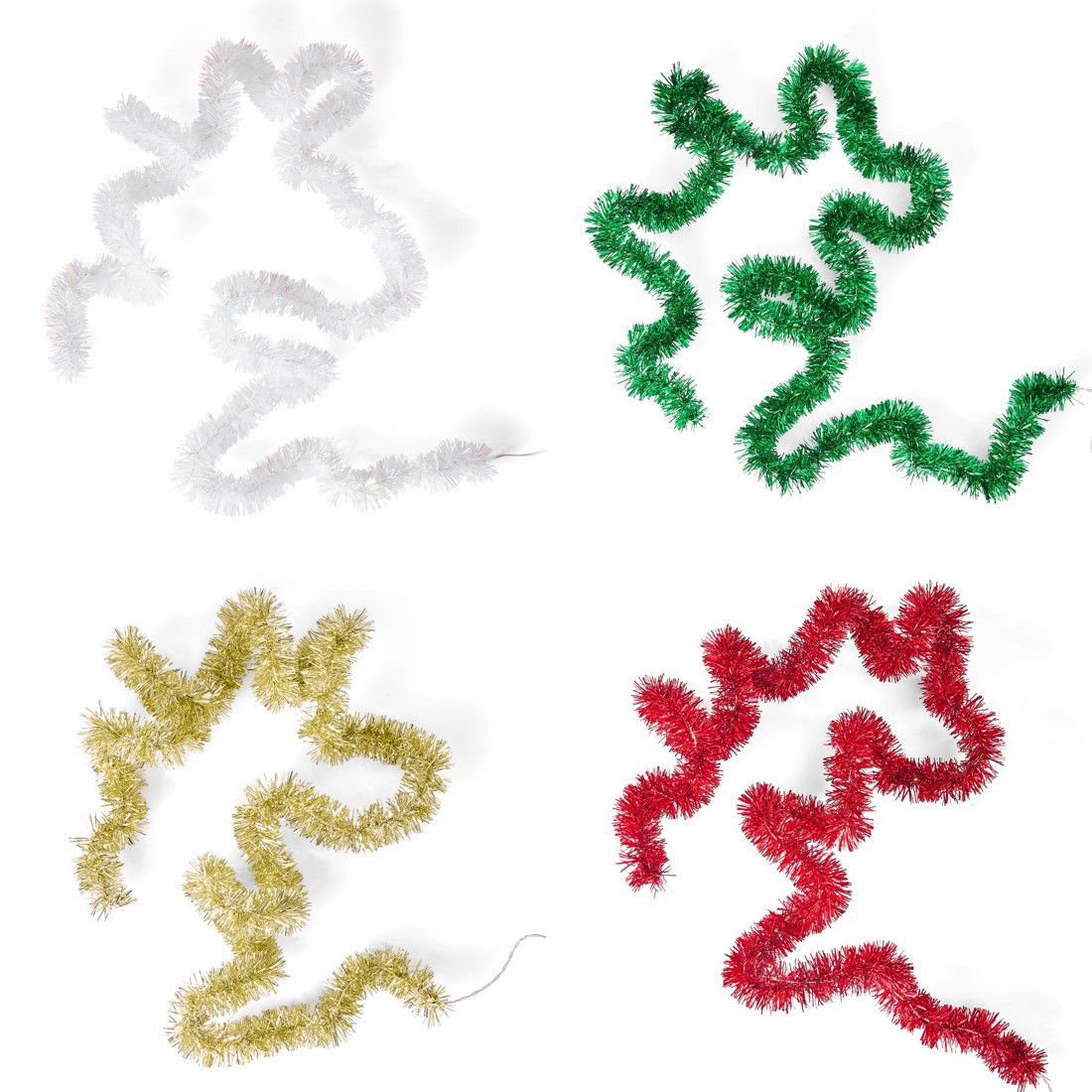 3 Battery operated 20 LED Tinsel String Lights - Assorted, 3 of 10