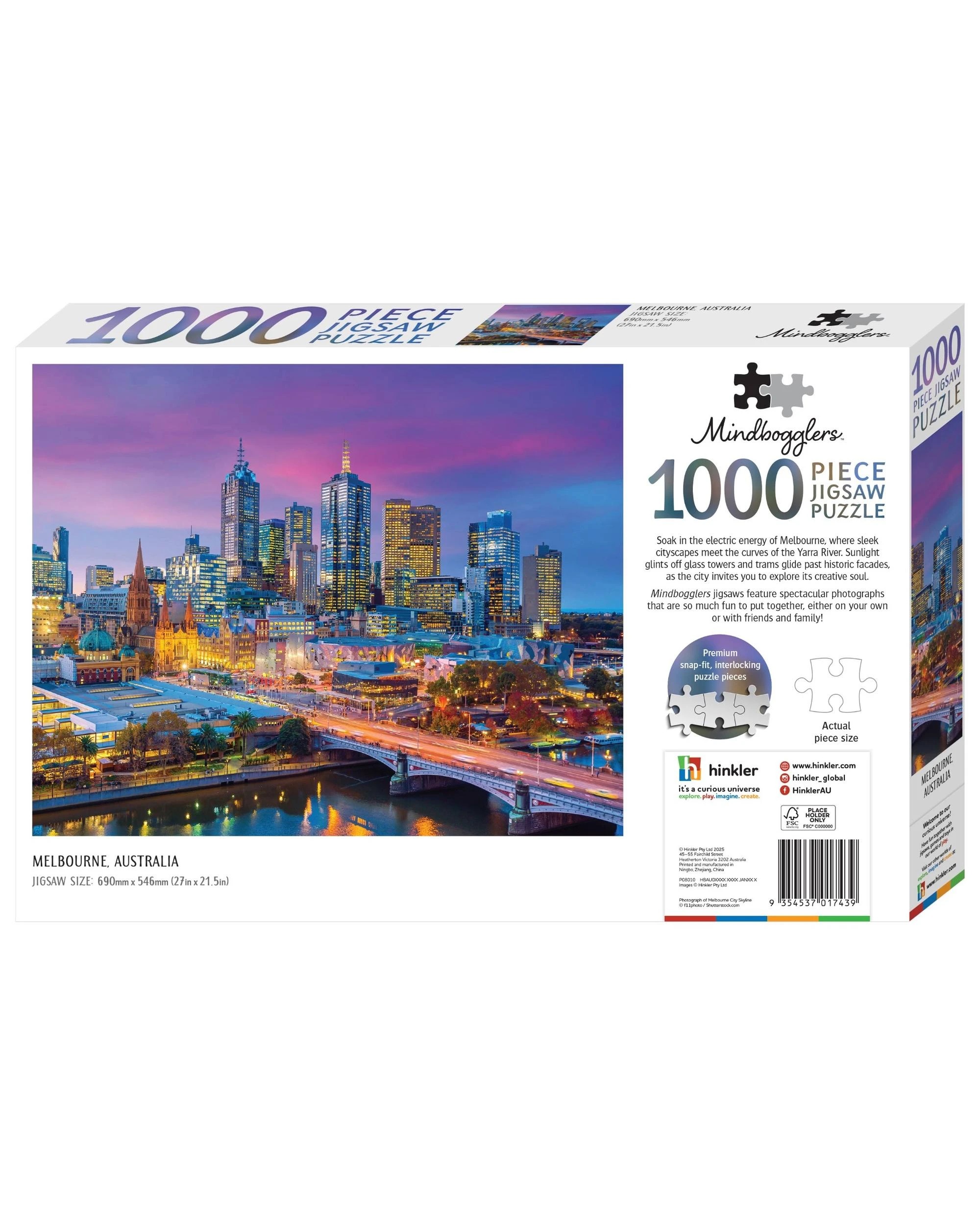 3 Hinkler Mindbogglers Melbourne Australia 1000 Piece Puzzle, 3 of 3