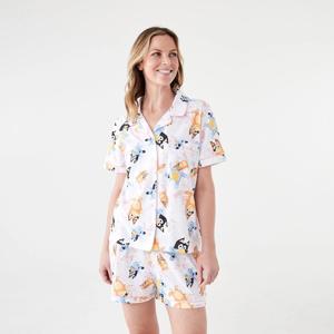 Bluey License Family Matching Short Sleeve Top and Shorts Comfort Pyjama Set